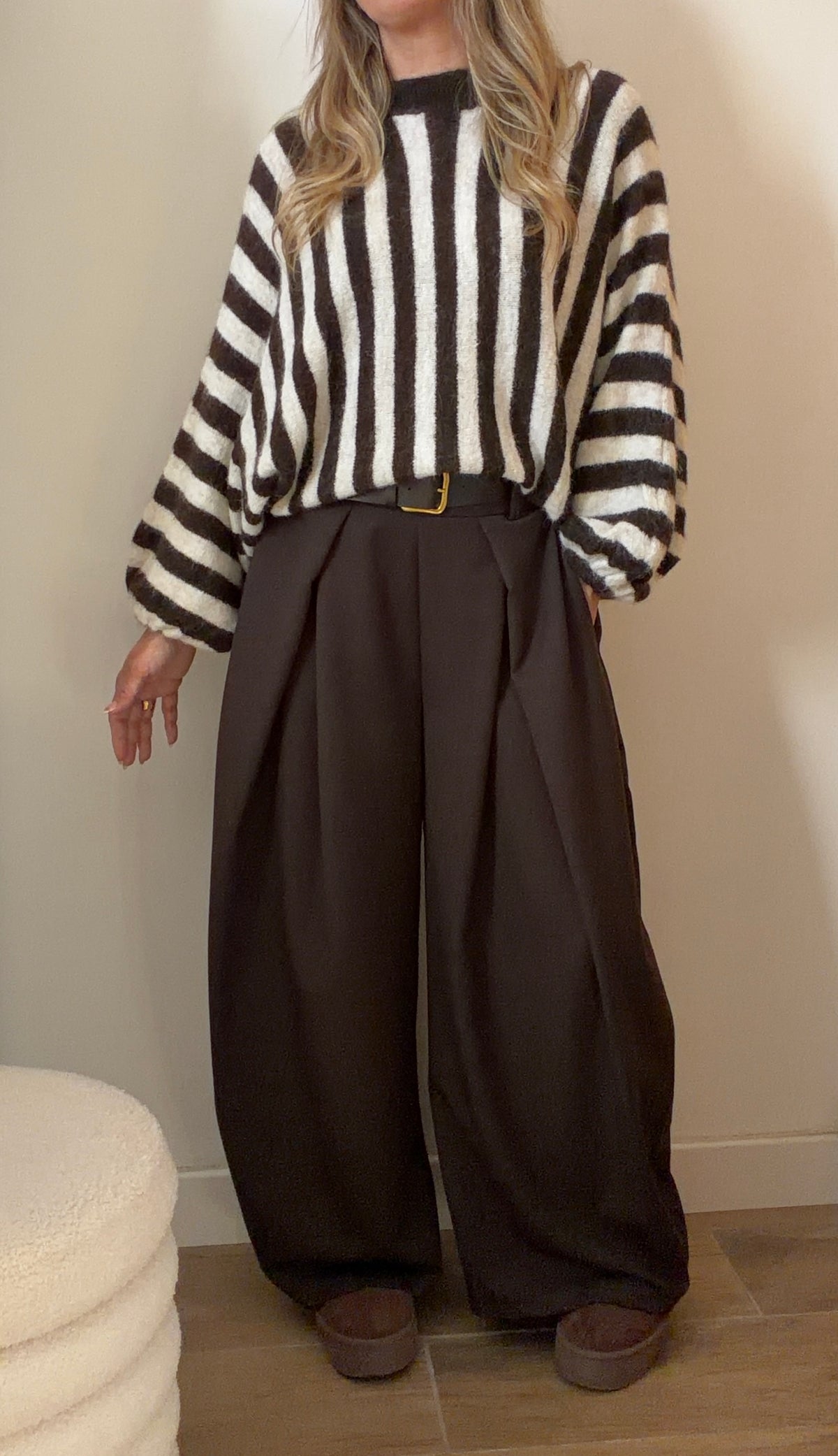 PULL SAM RAYÉ CHOCO