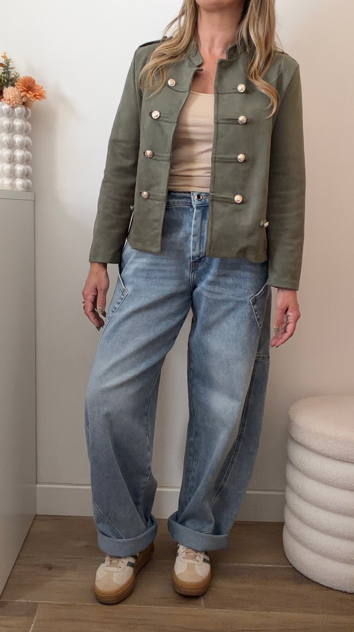 VESTE OFFICIER KAKI