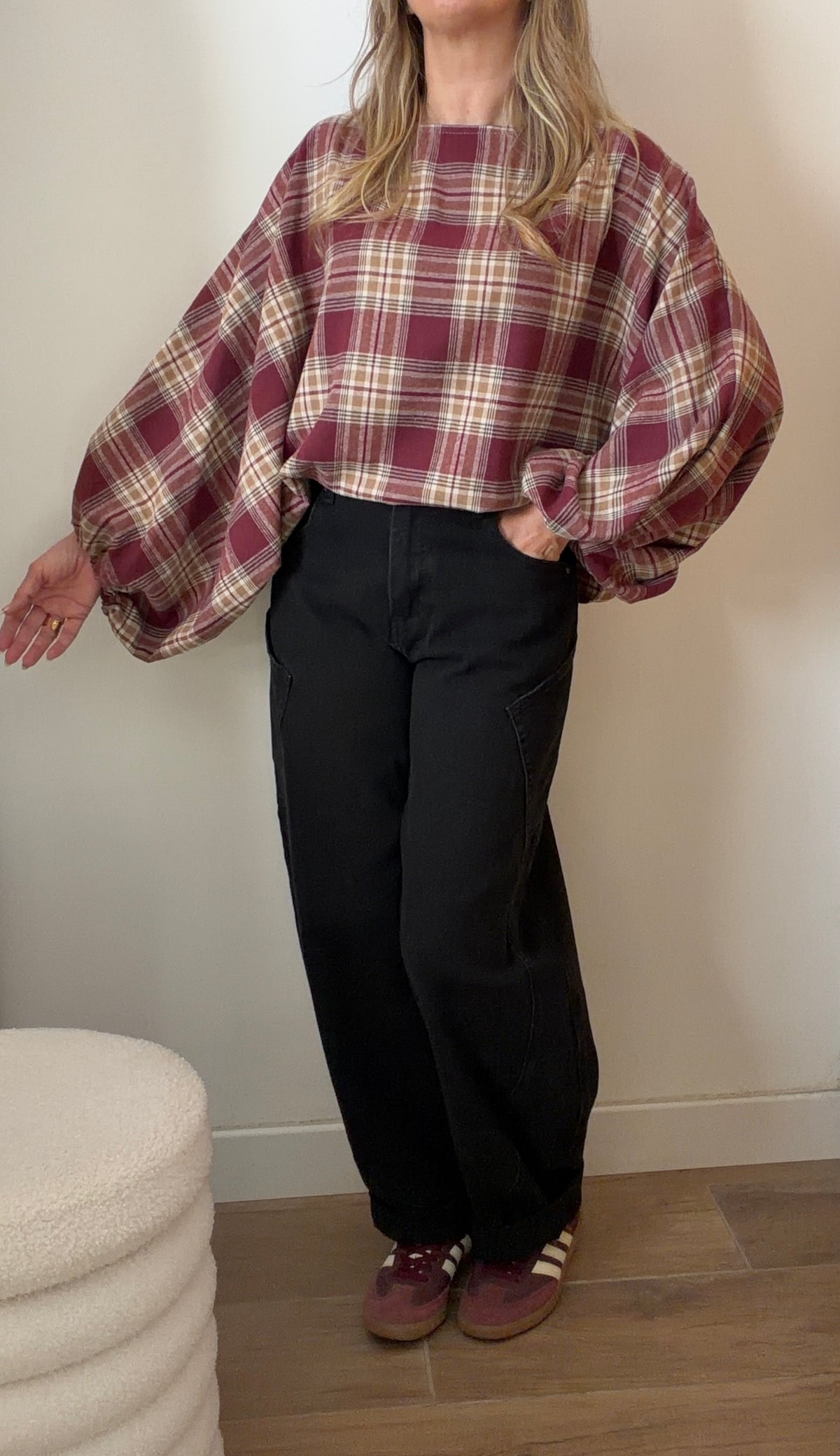 BLOUSE ORNELLA BORDEAUX