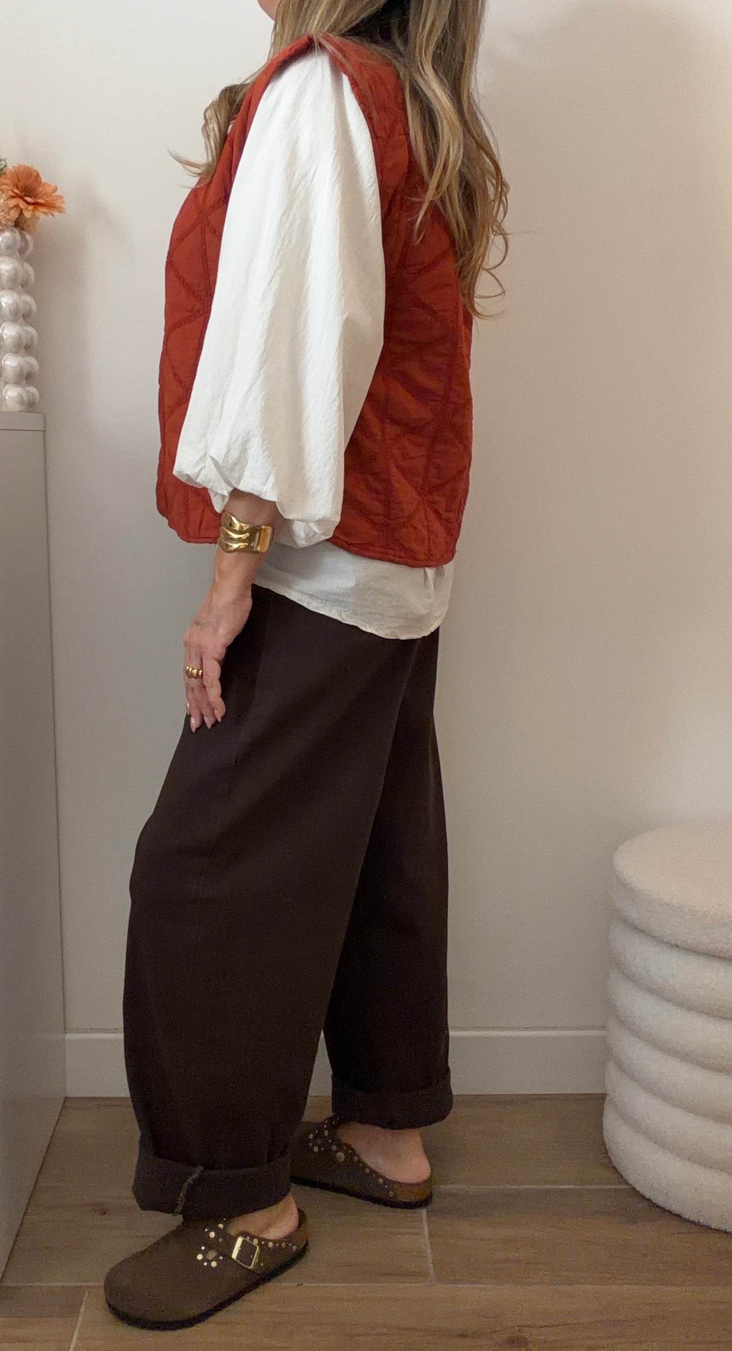 GILET MARIUS TERRACOTTA