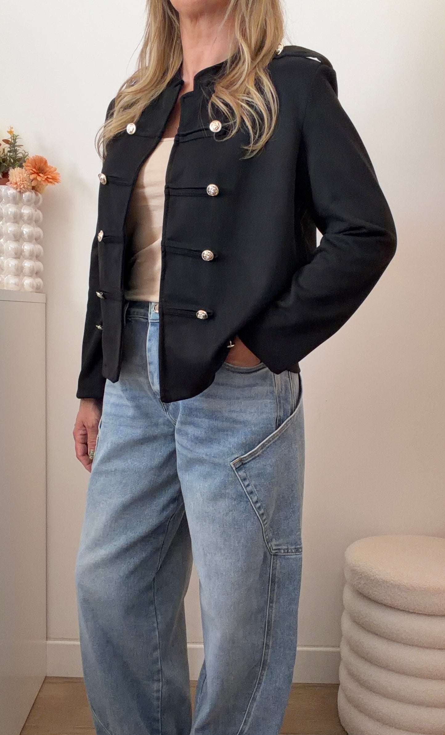 VESTE OFFICIER NOIRE