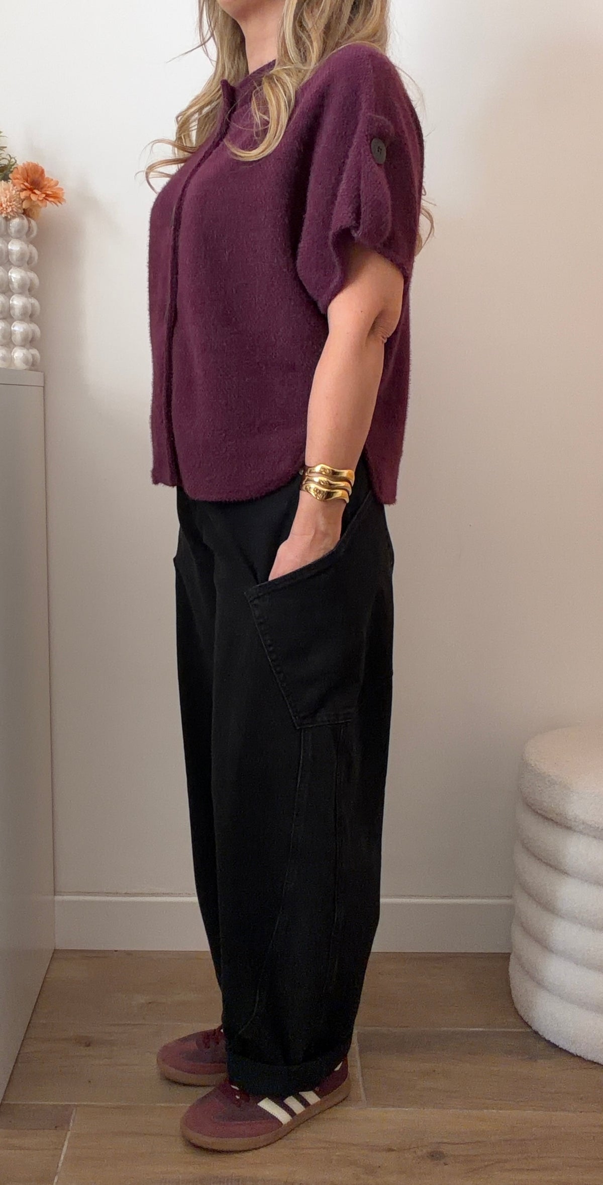 GILET ALEXANE PRUNE