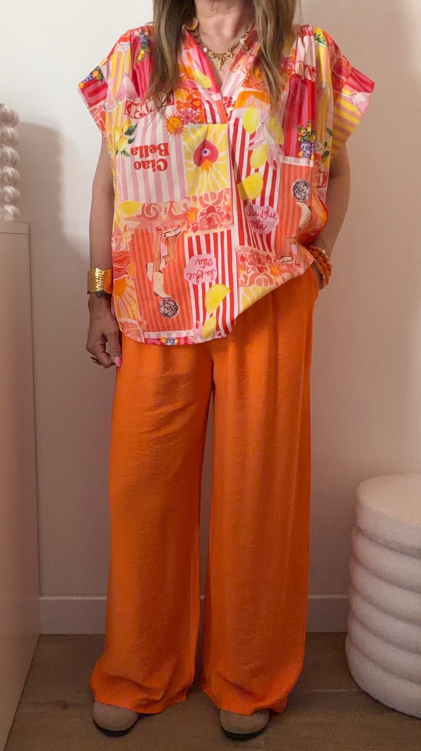 PANTALON CLOVIS ORANGE