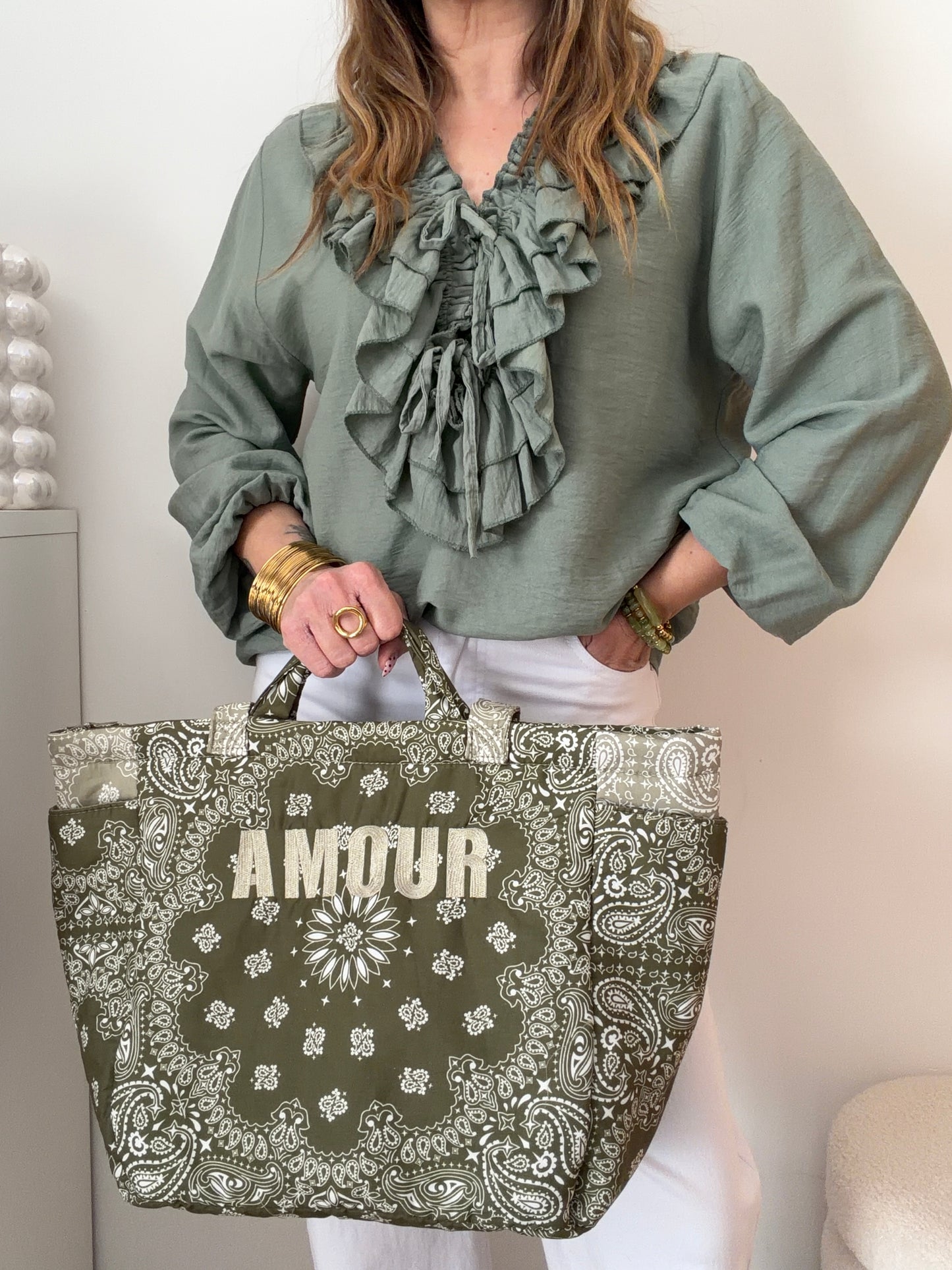 SAC AMOUR BANDANA KAKI