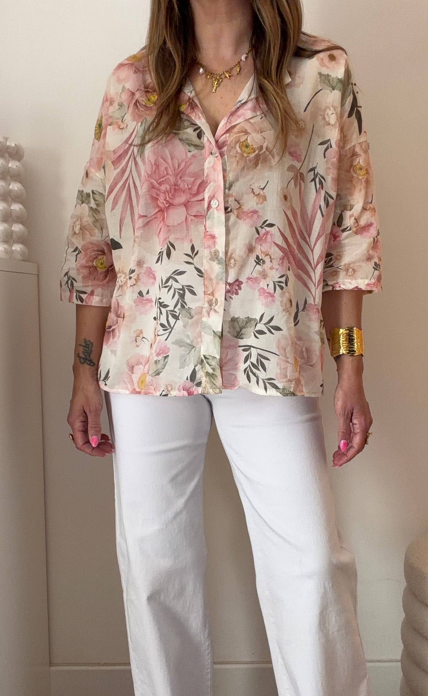 CHEMISE FLAVIE ROSE