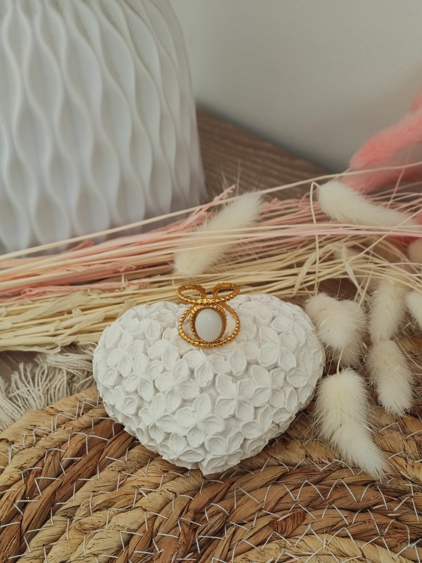 Bague Jade blanc