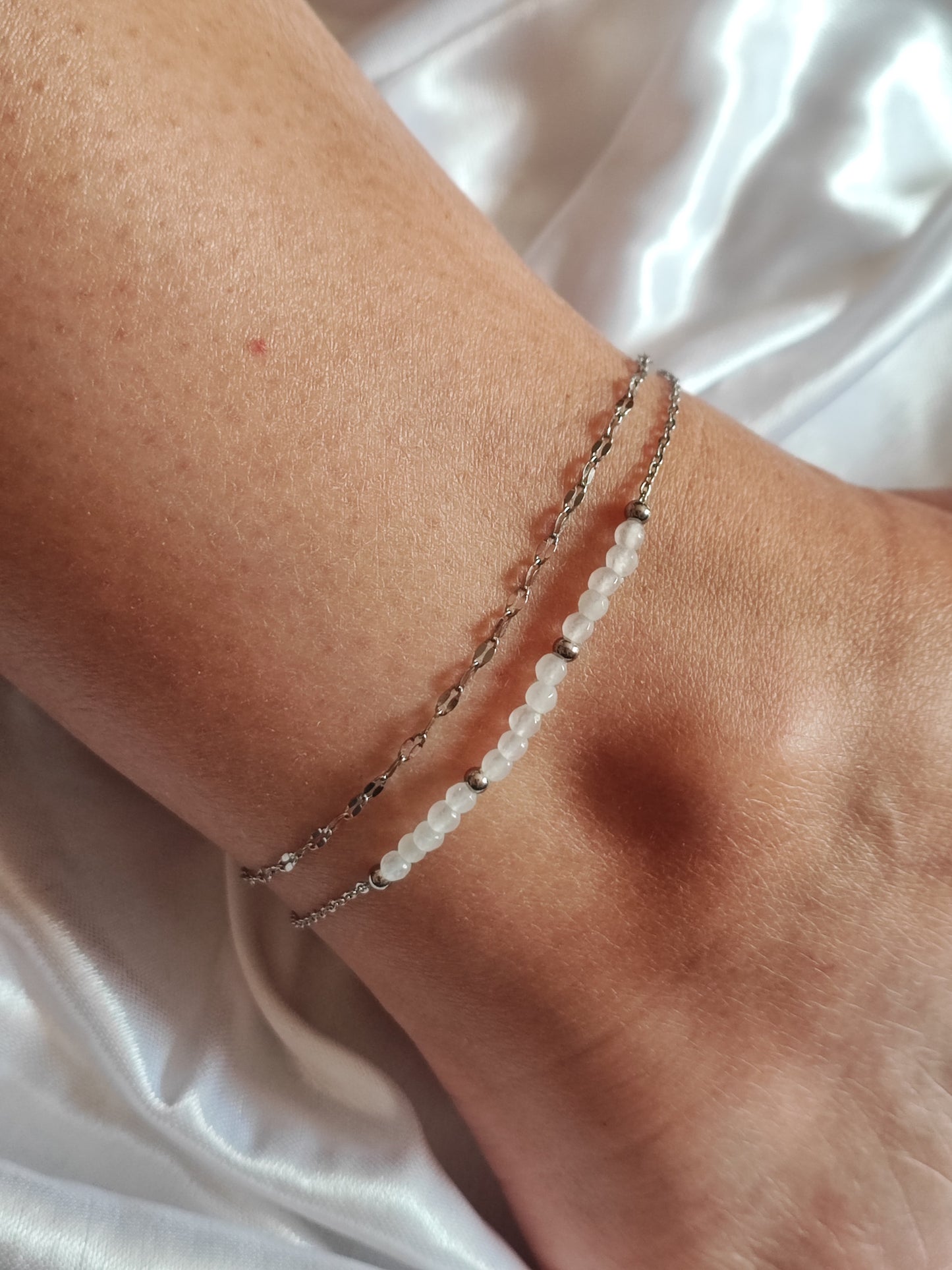 Chaîne de cheville Sumatra argent