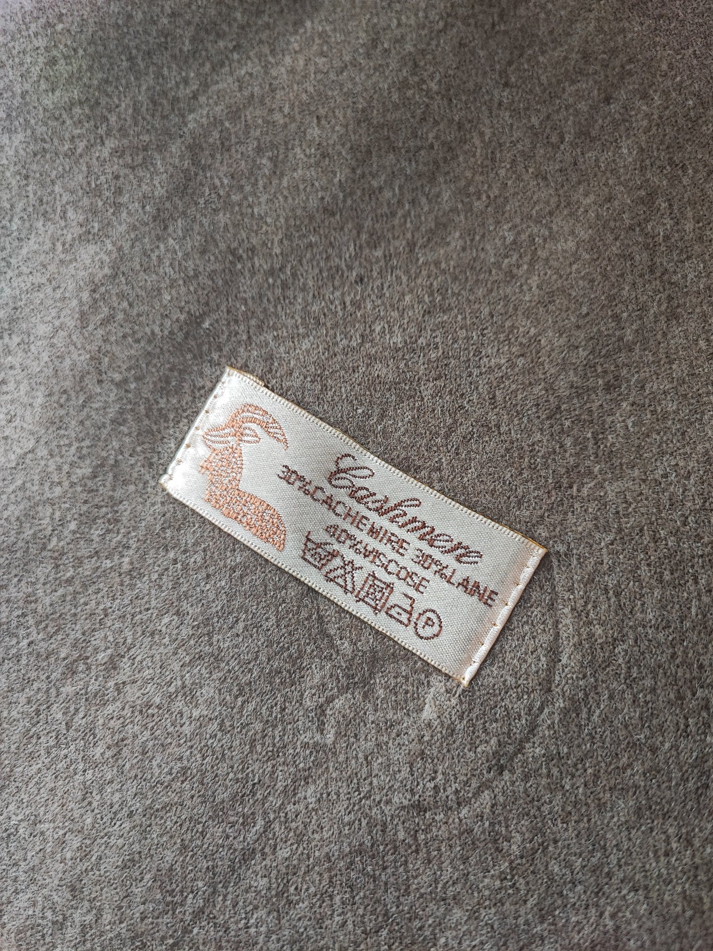 Écharpe en Cachemire Taupe
