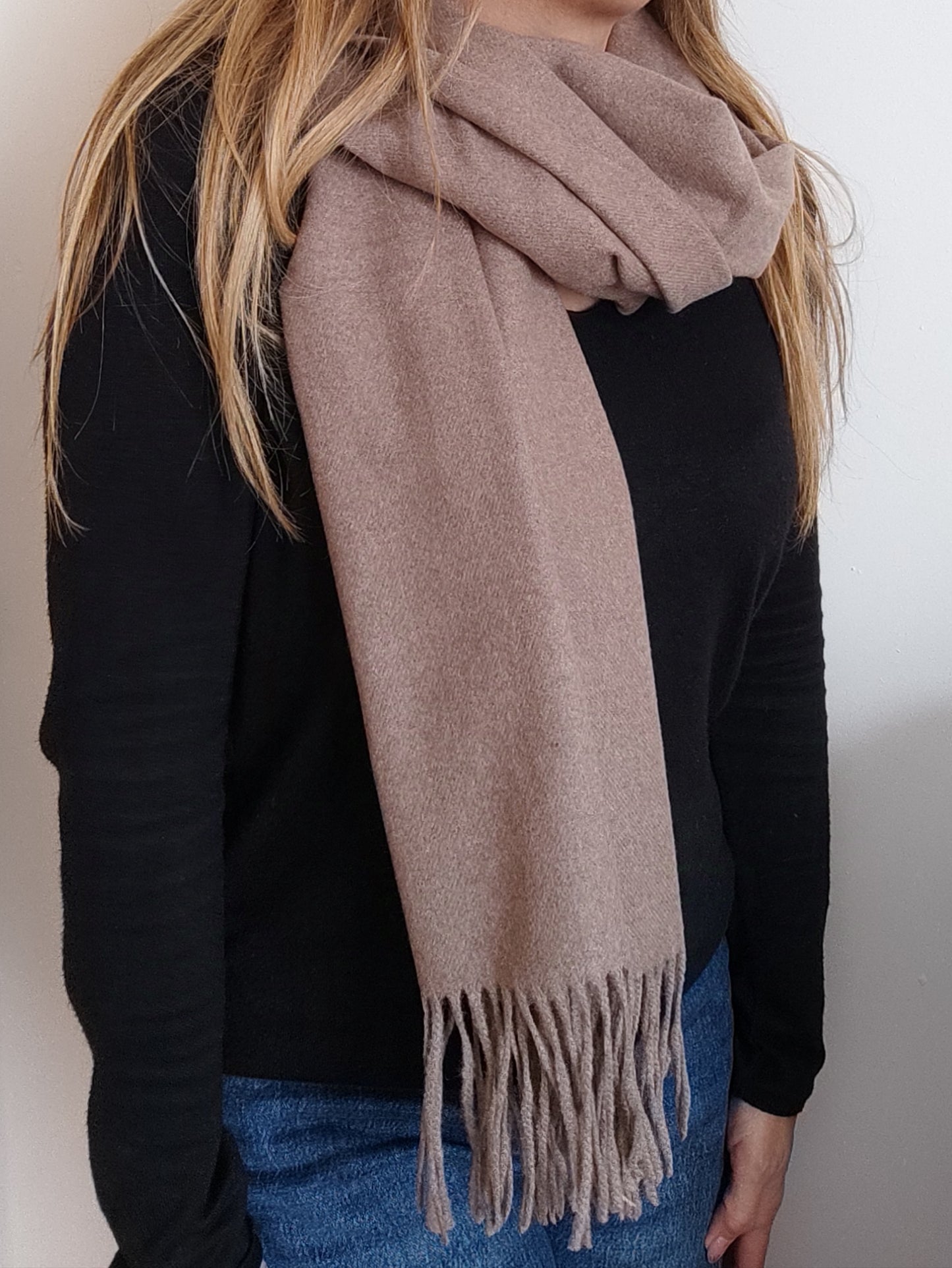 Écharpe en Cachemire Taupe