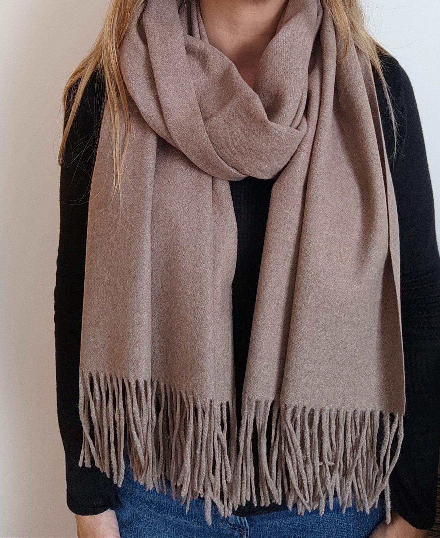 Écharpe en Cachemire Taupe