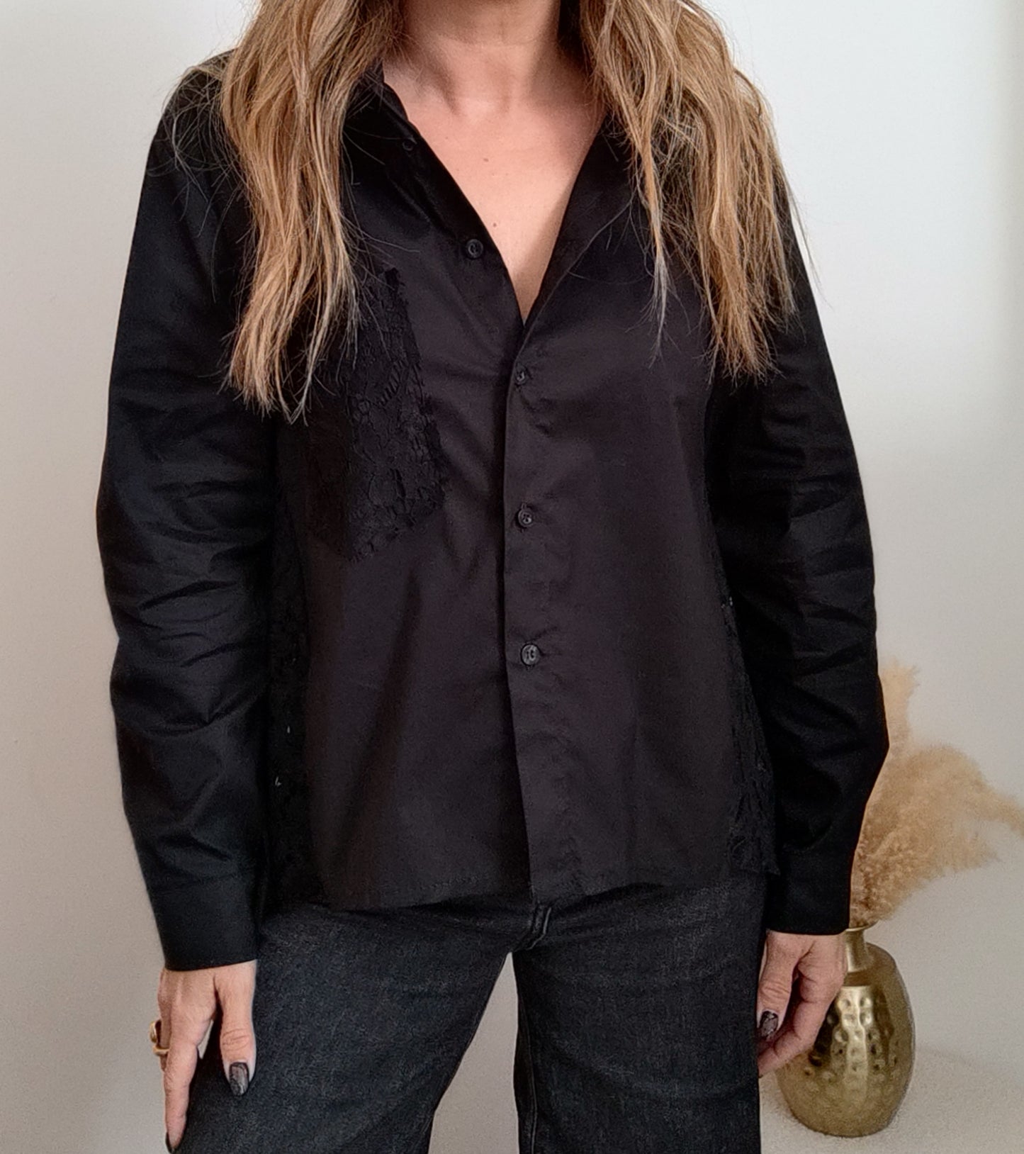 Chemise Helena Dentelle Noire
