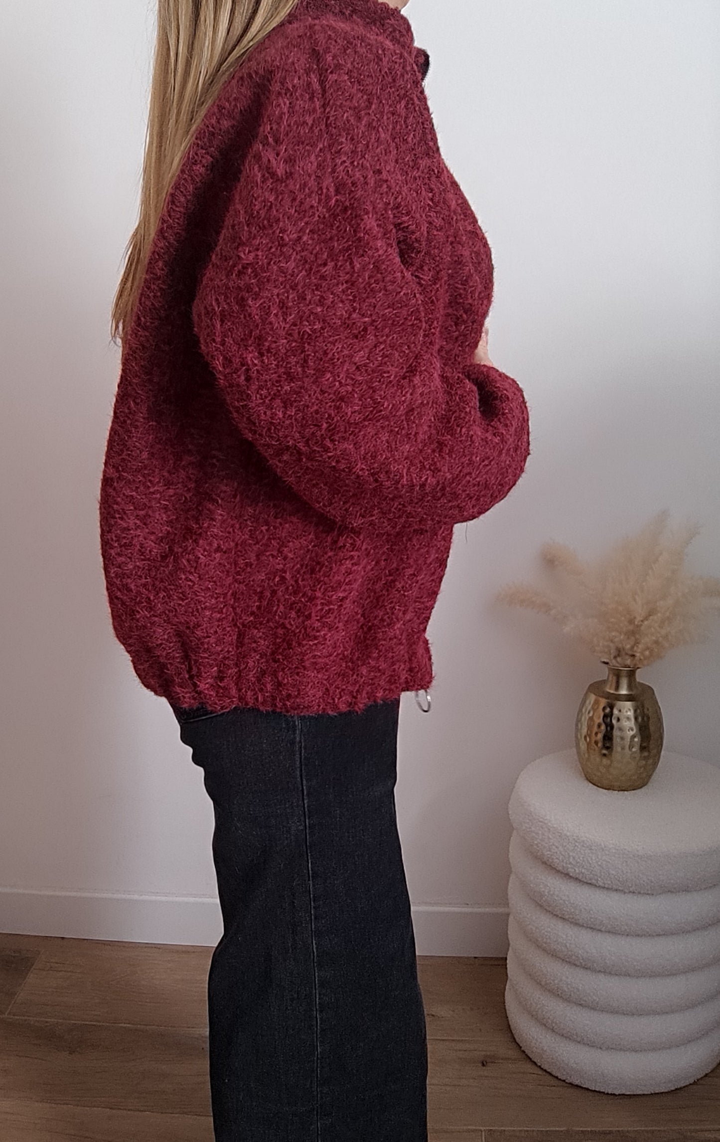 VESTE MYRIAM BORDEAUX
