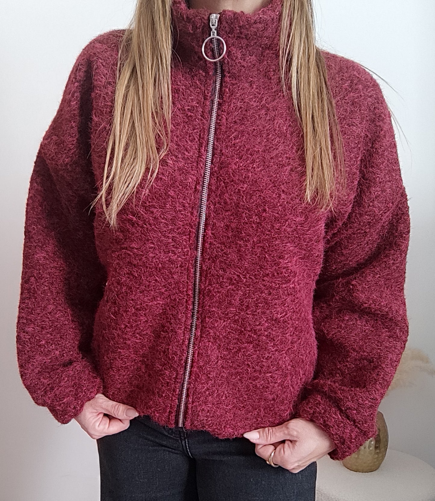VESTE MYRIAM BORDEAUX