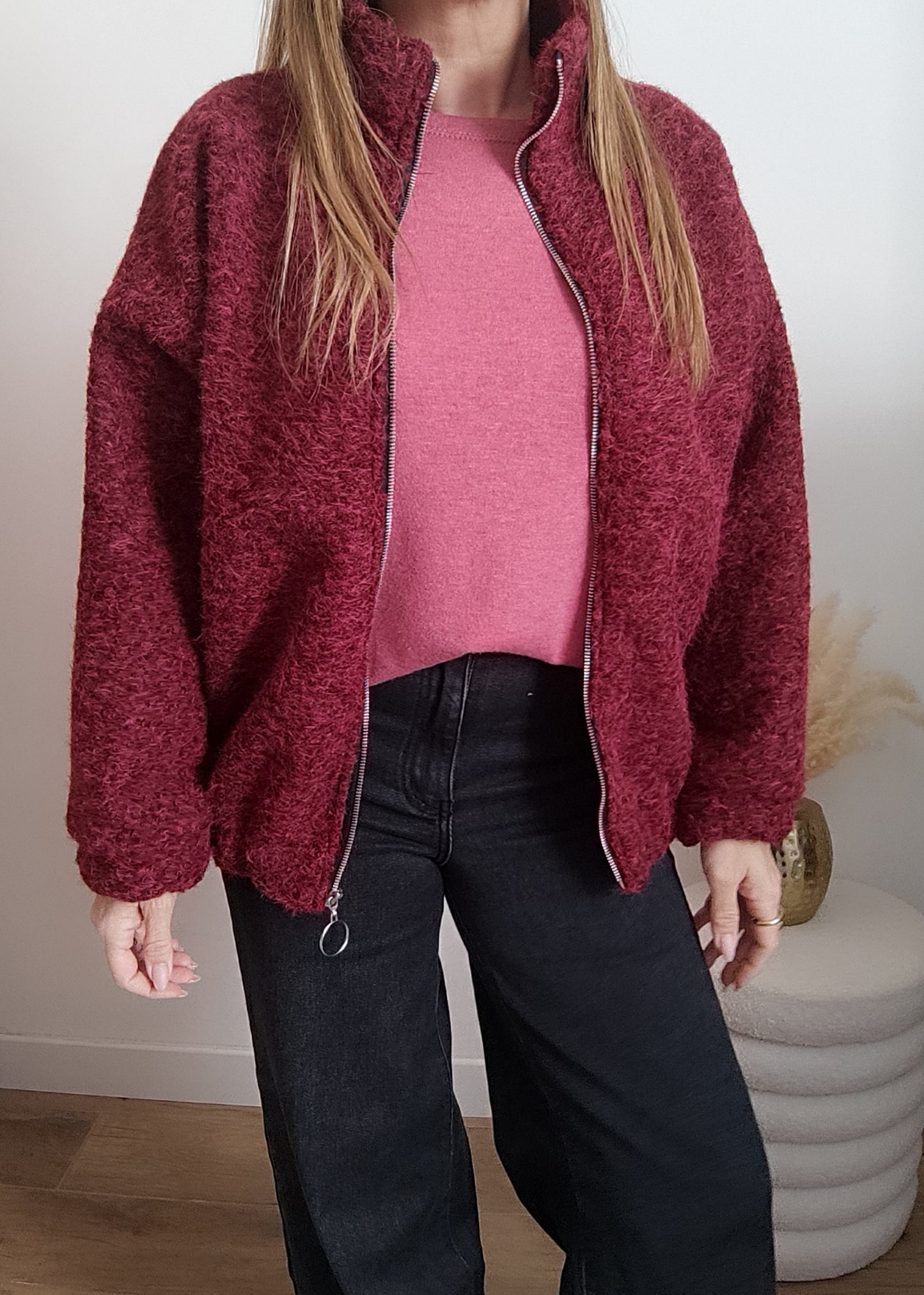 VESTE MYRIAM BORDEAUX