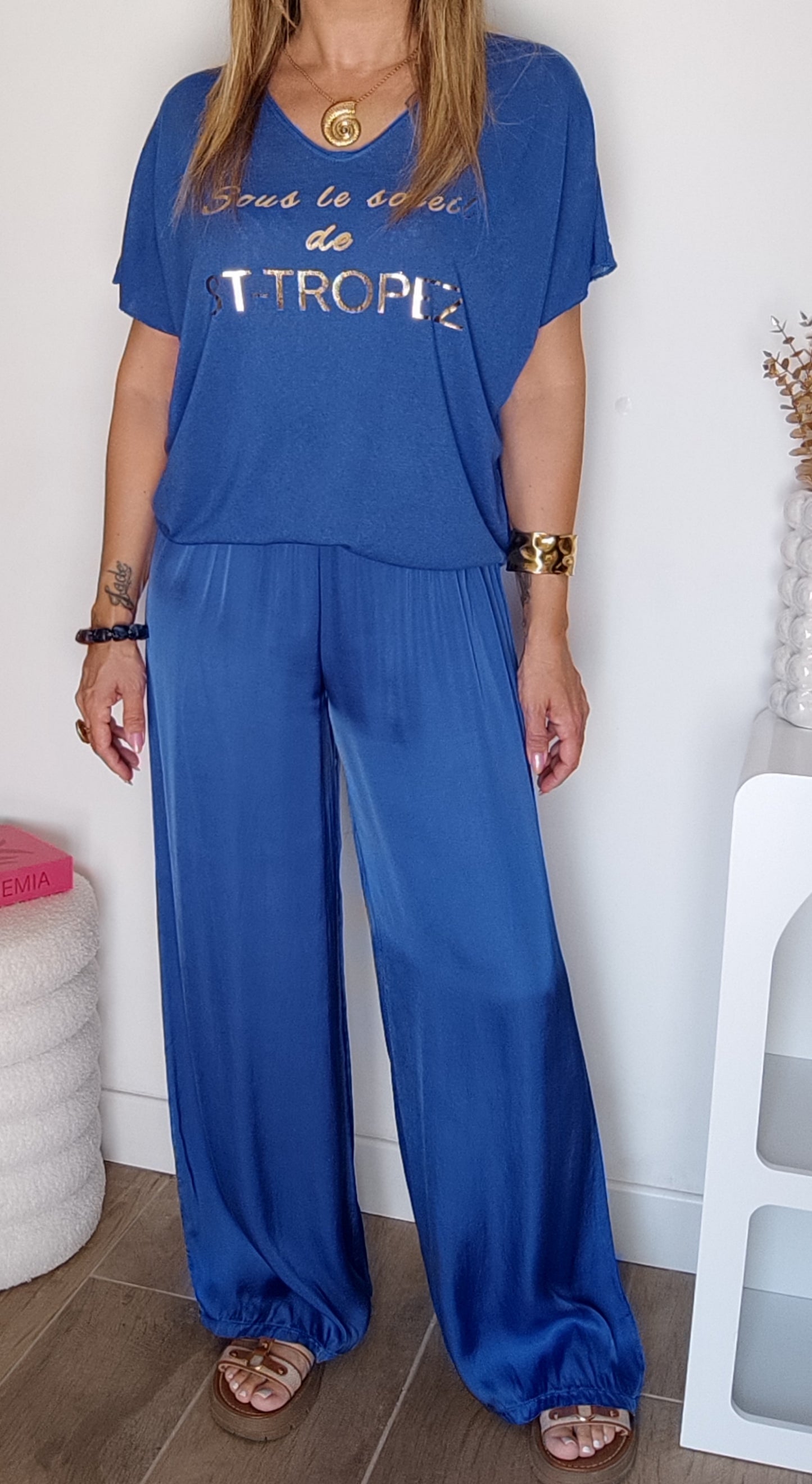 PANTALON OWEN BLEU