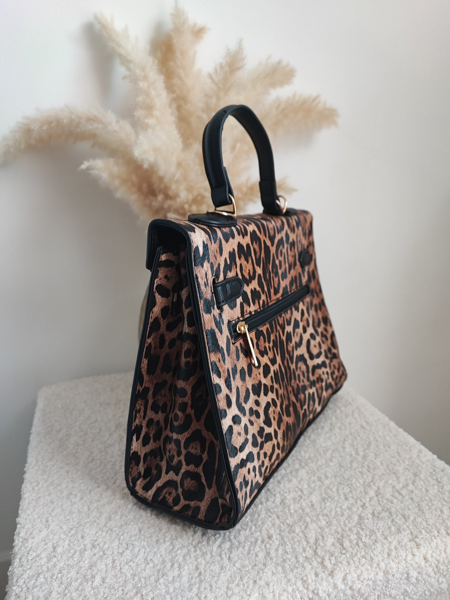 Sac Julie léopard Noir