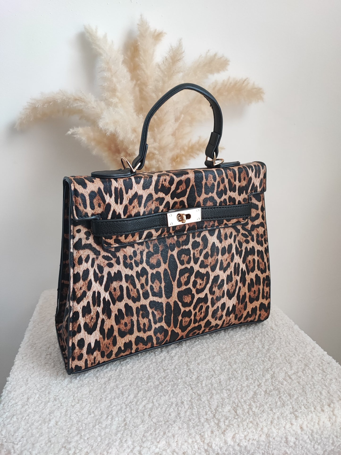 Sac Julie léopard Noir