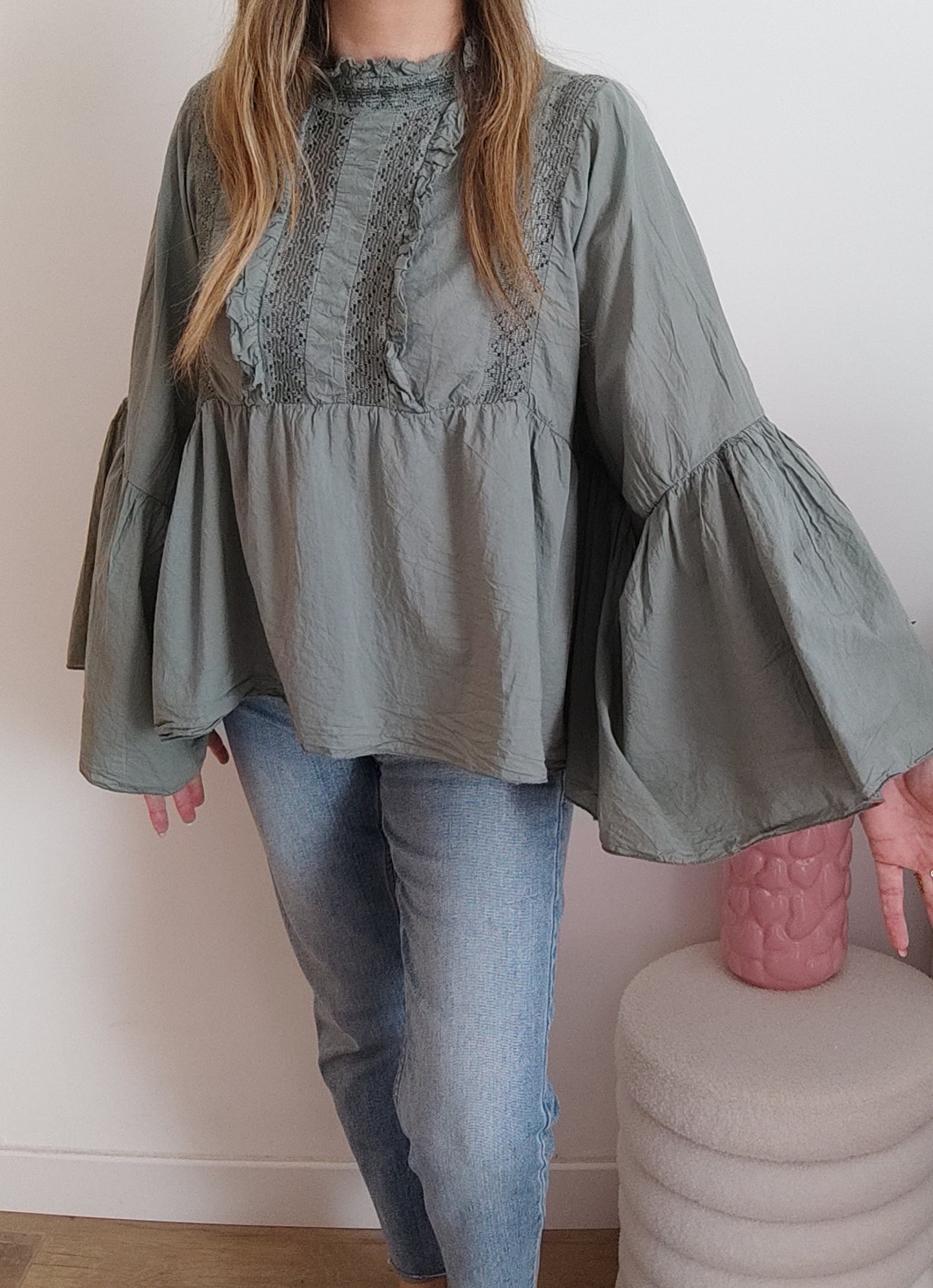 BLOUSE STELLA KAKI