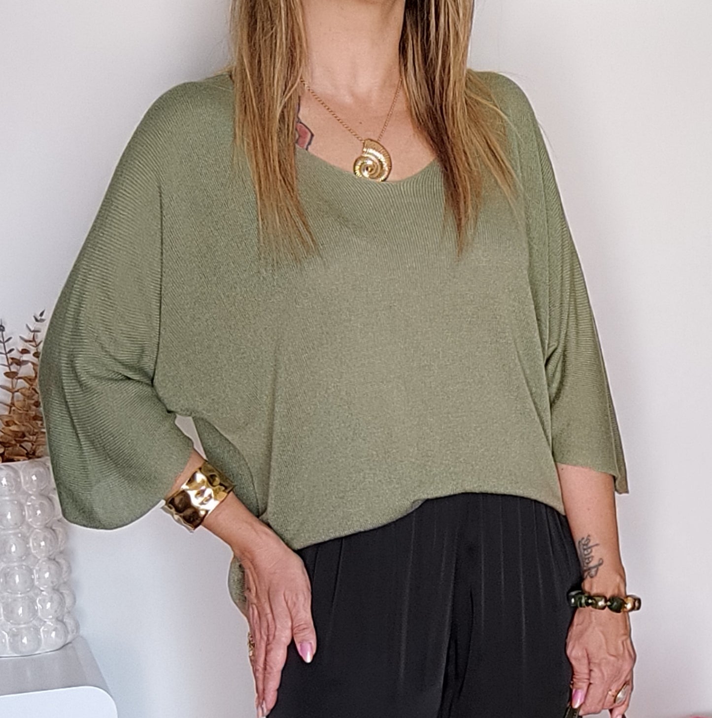 HAUT ASTRID KAKI