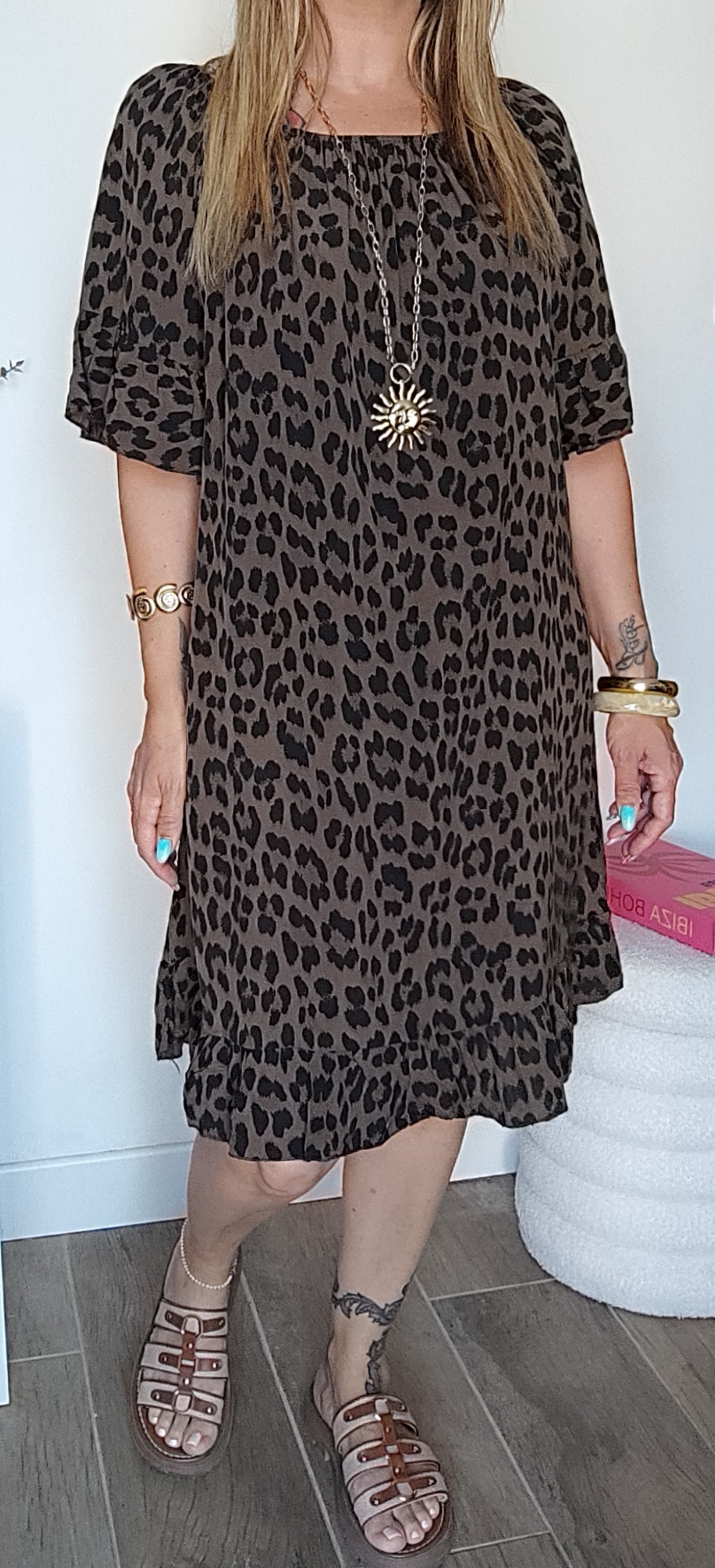 ROBE LÉOPARD CHOCO