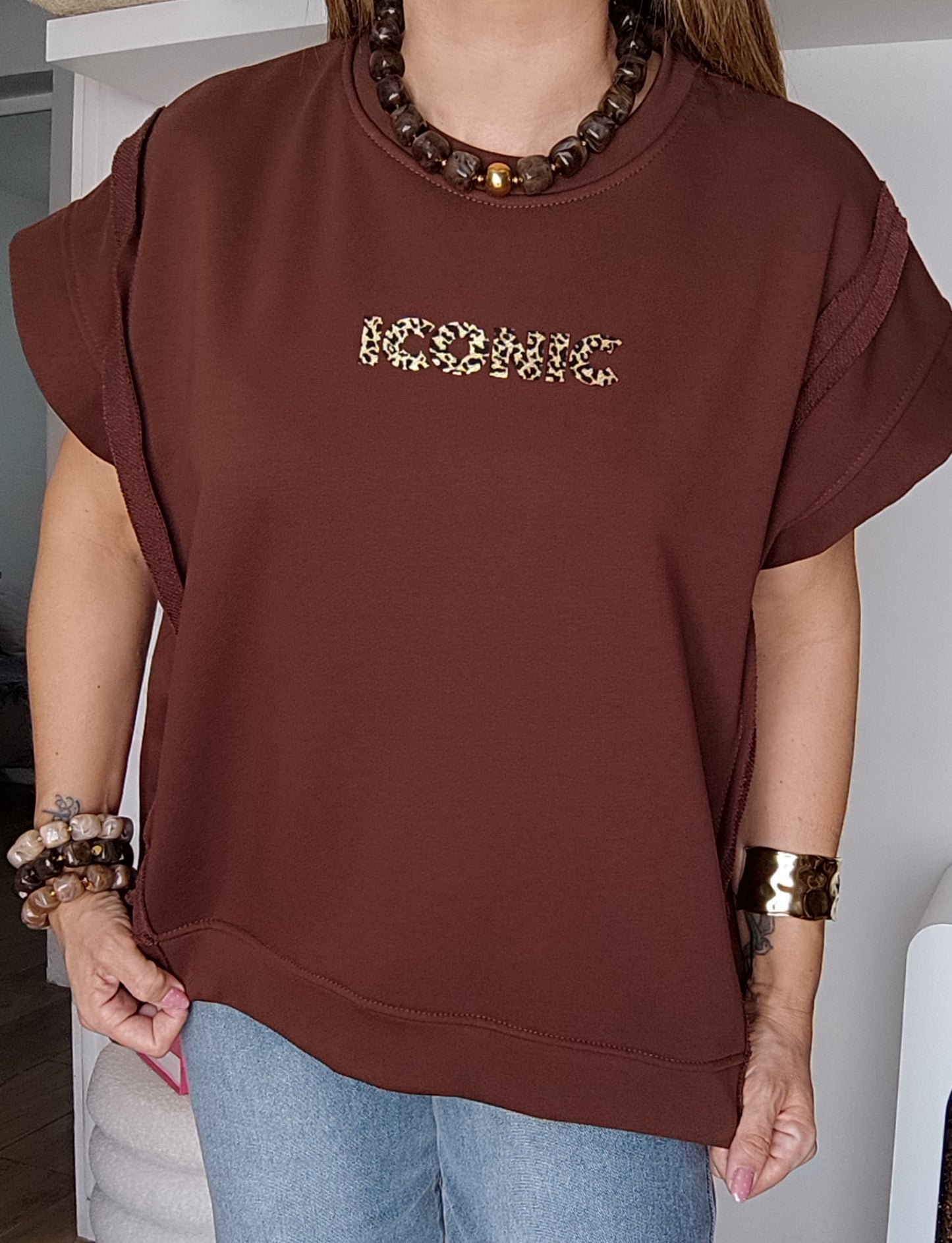 SWEAT ICONIC CHOCOLAT