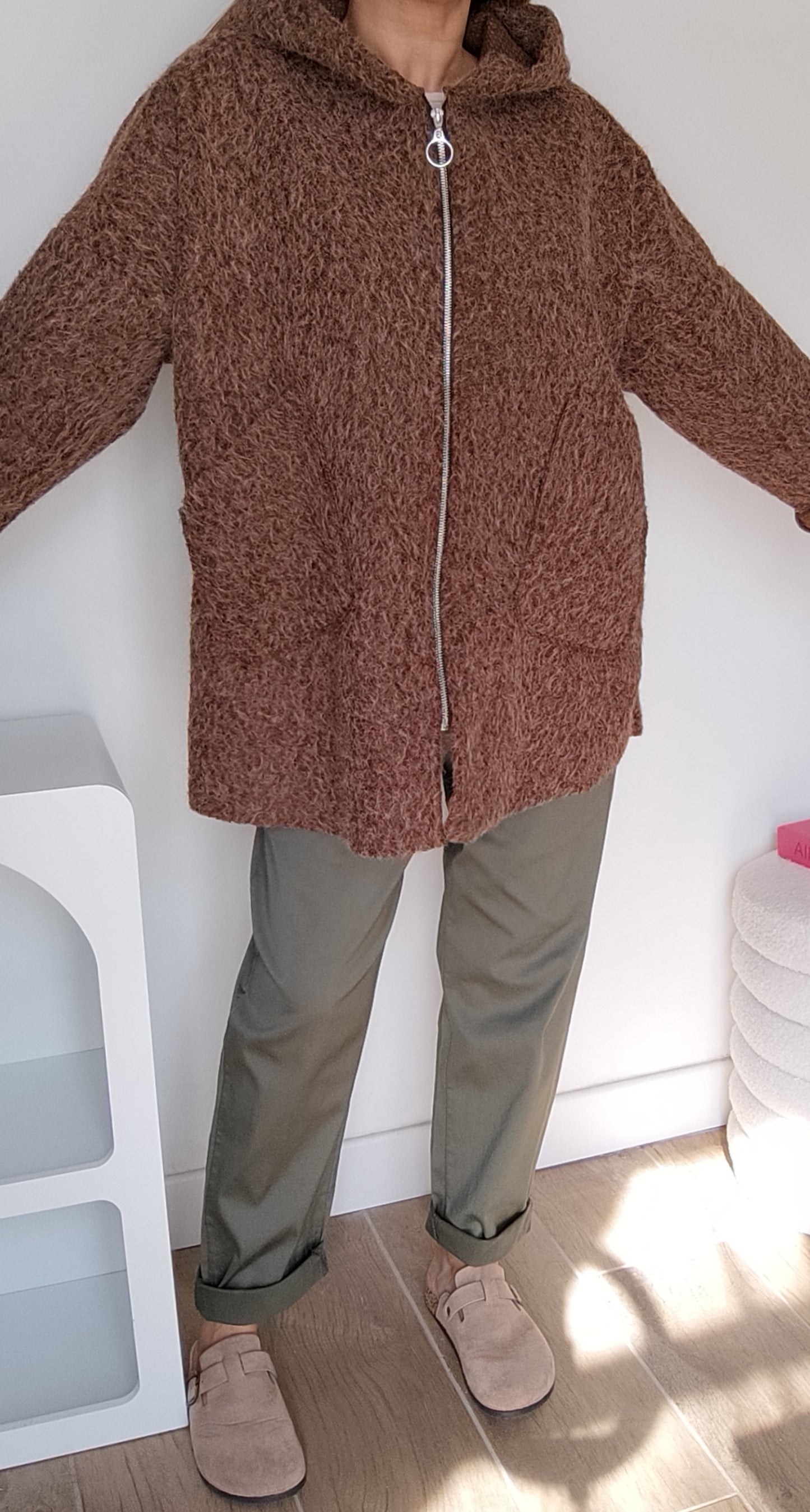 MANTEAU TIAGO MARRON