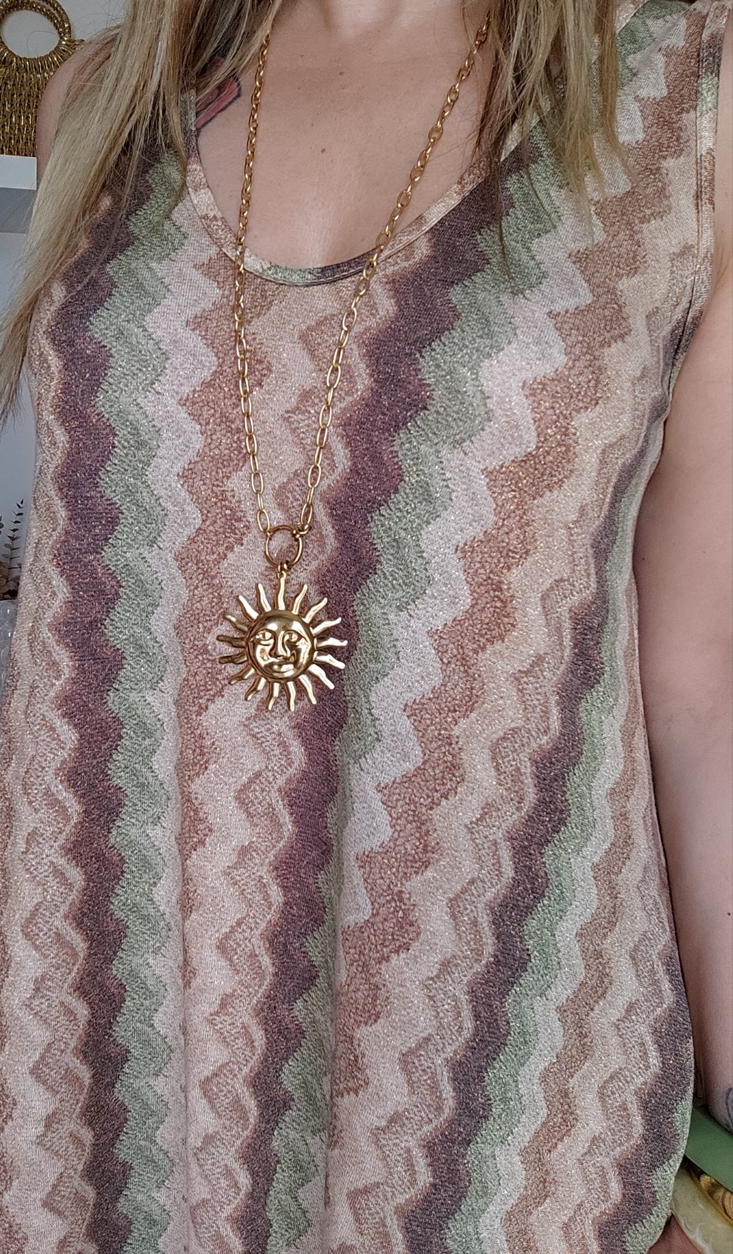 COLLIER SAUTOIR SOLEIL