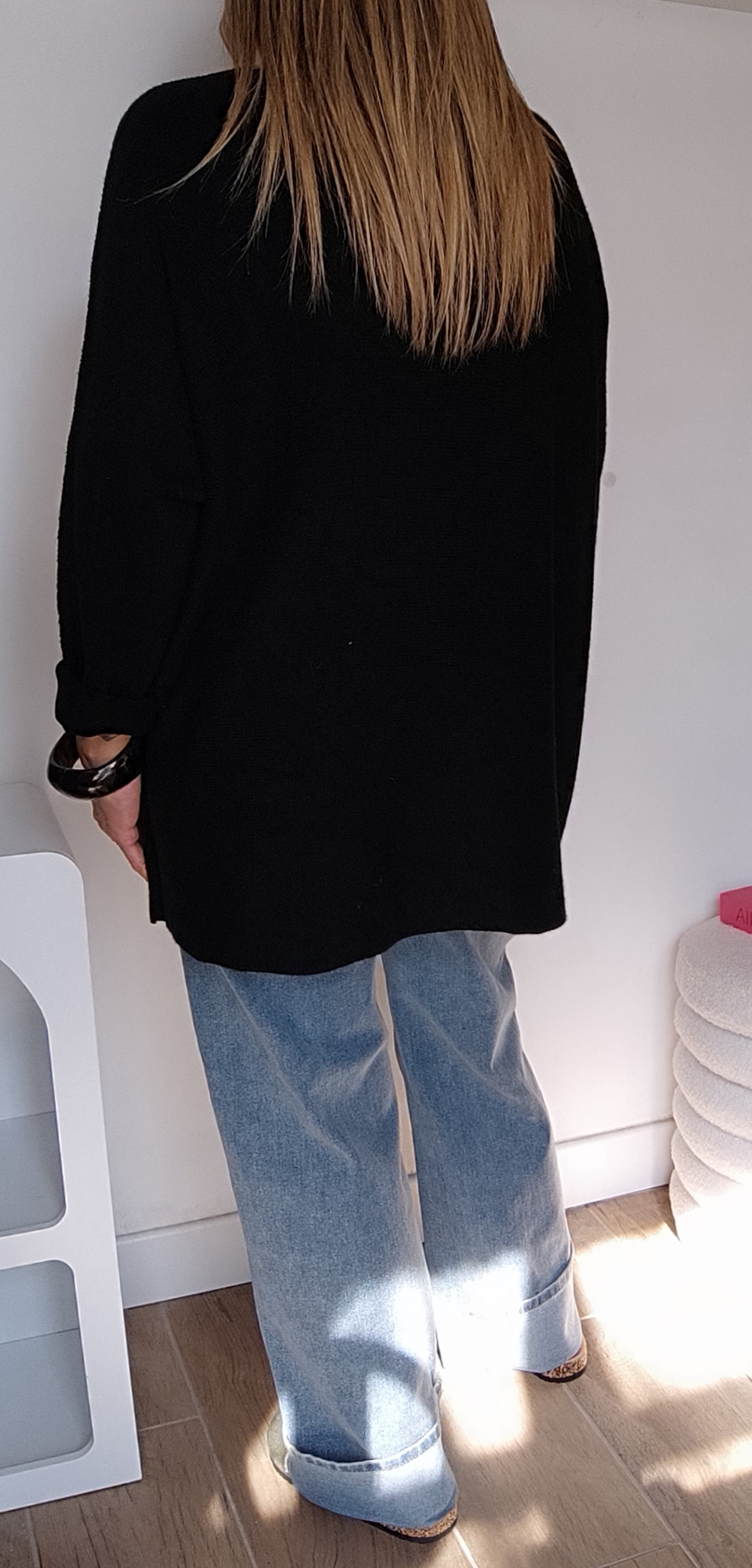 PULL SABINE LONG NOIR
