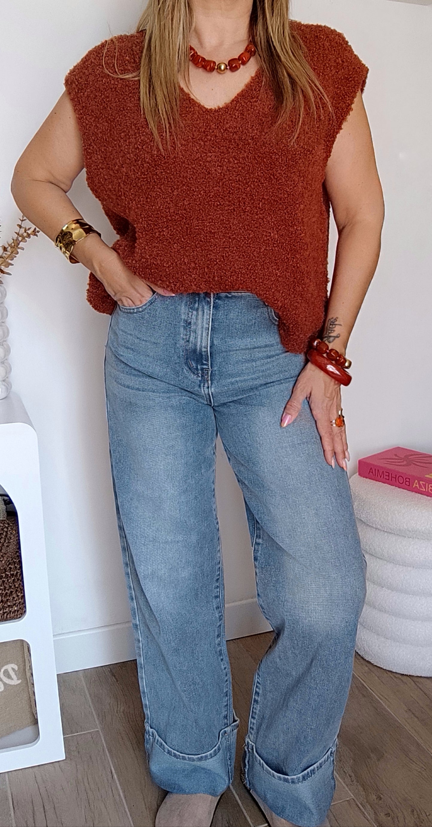 HAUT NICOLE TERRACOTTA