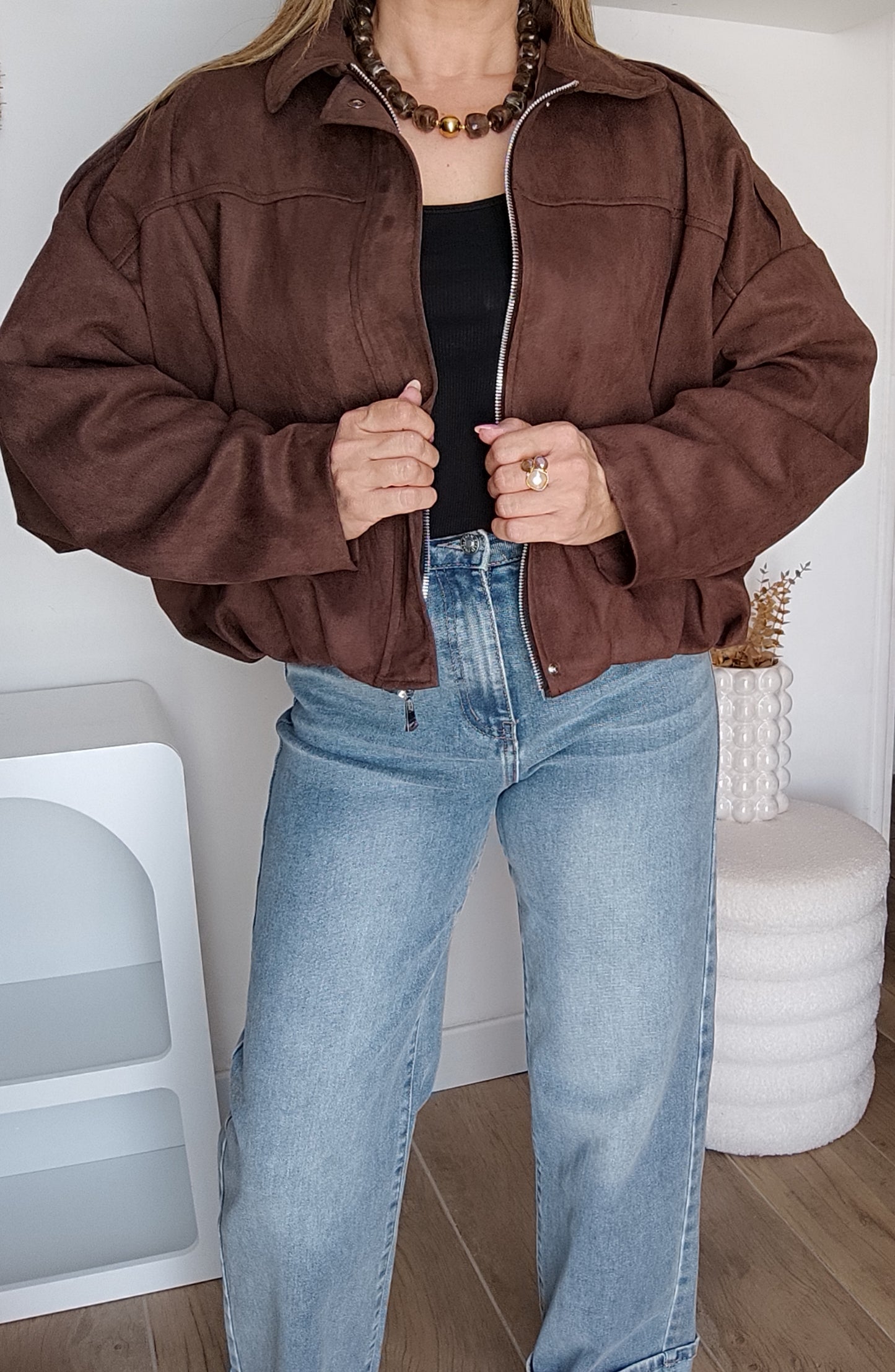 VESTE BONNIE MARRON