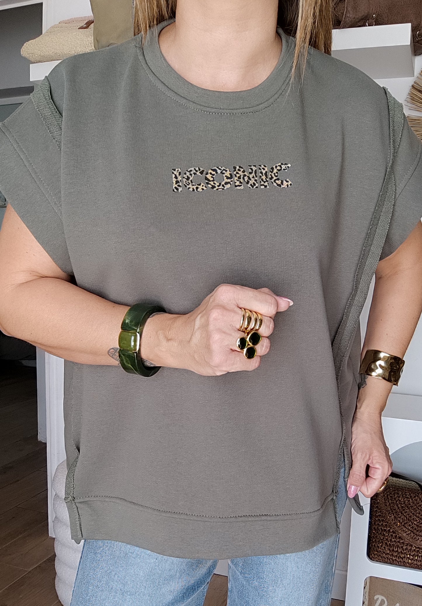 SWEAT ICONIC KAKI