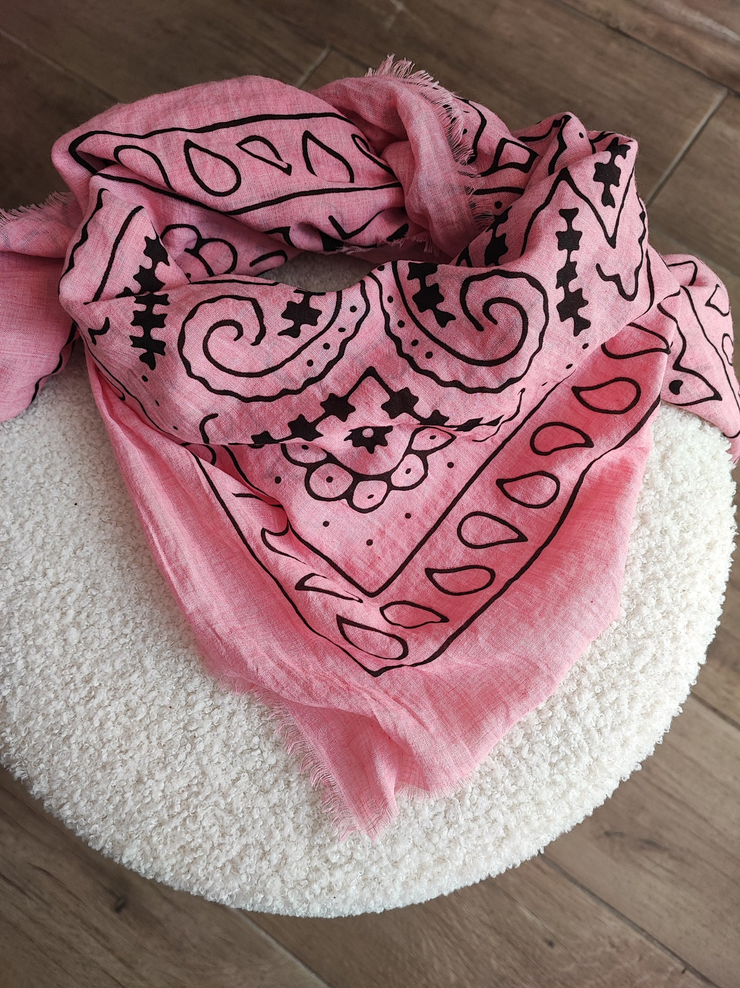 FOULARD BANDANA ROSE