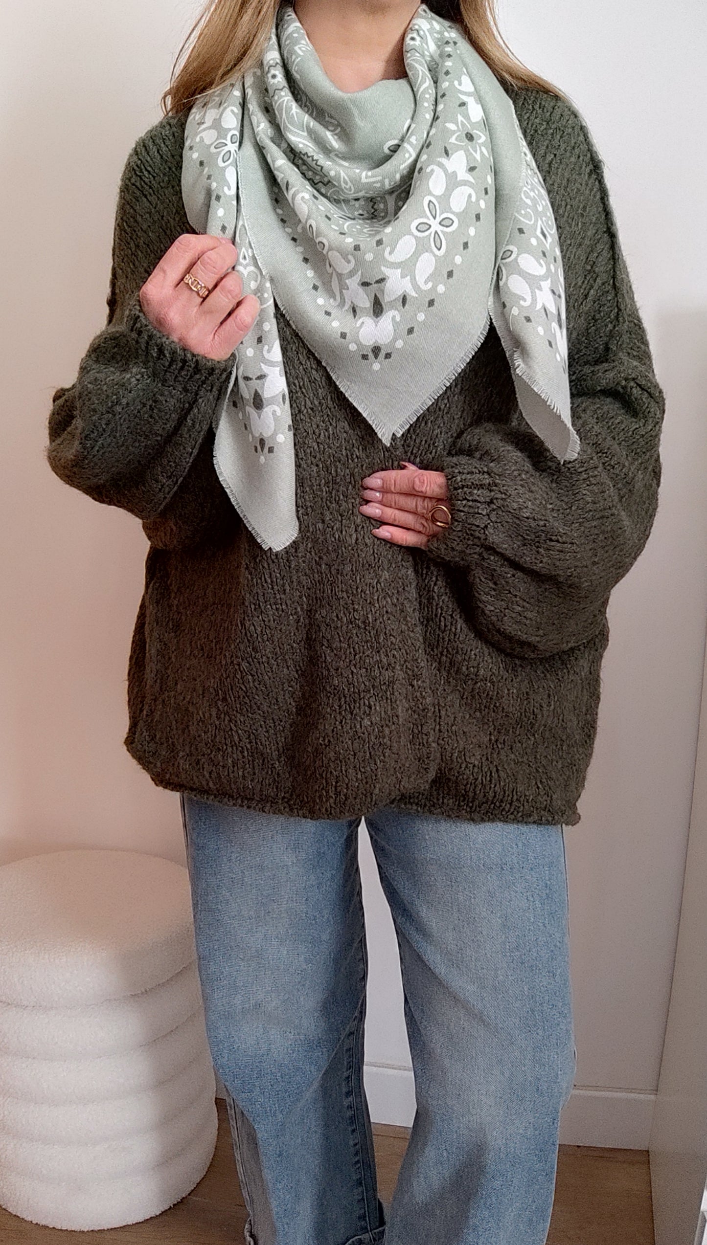 ÉCHARPE BANDANA VERTE