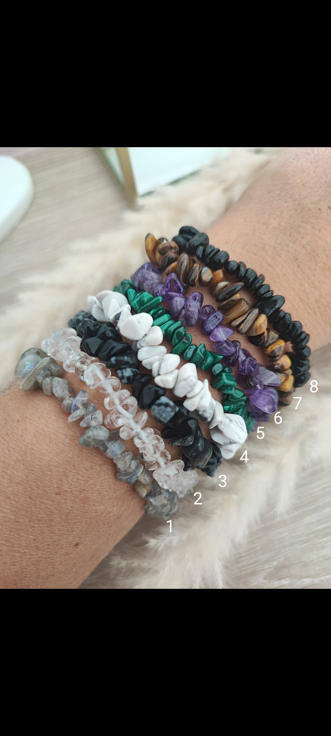 Bracelet baroque en pierres naturelles