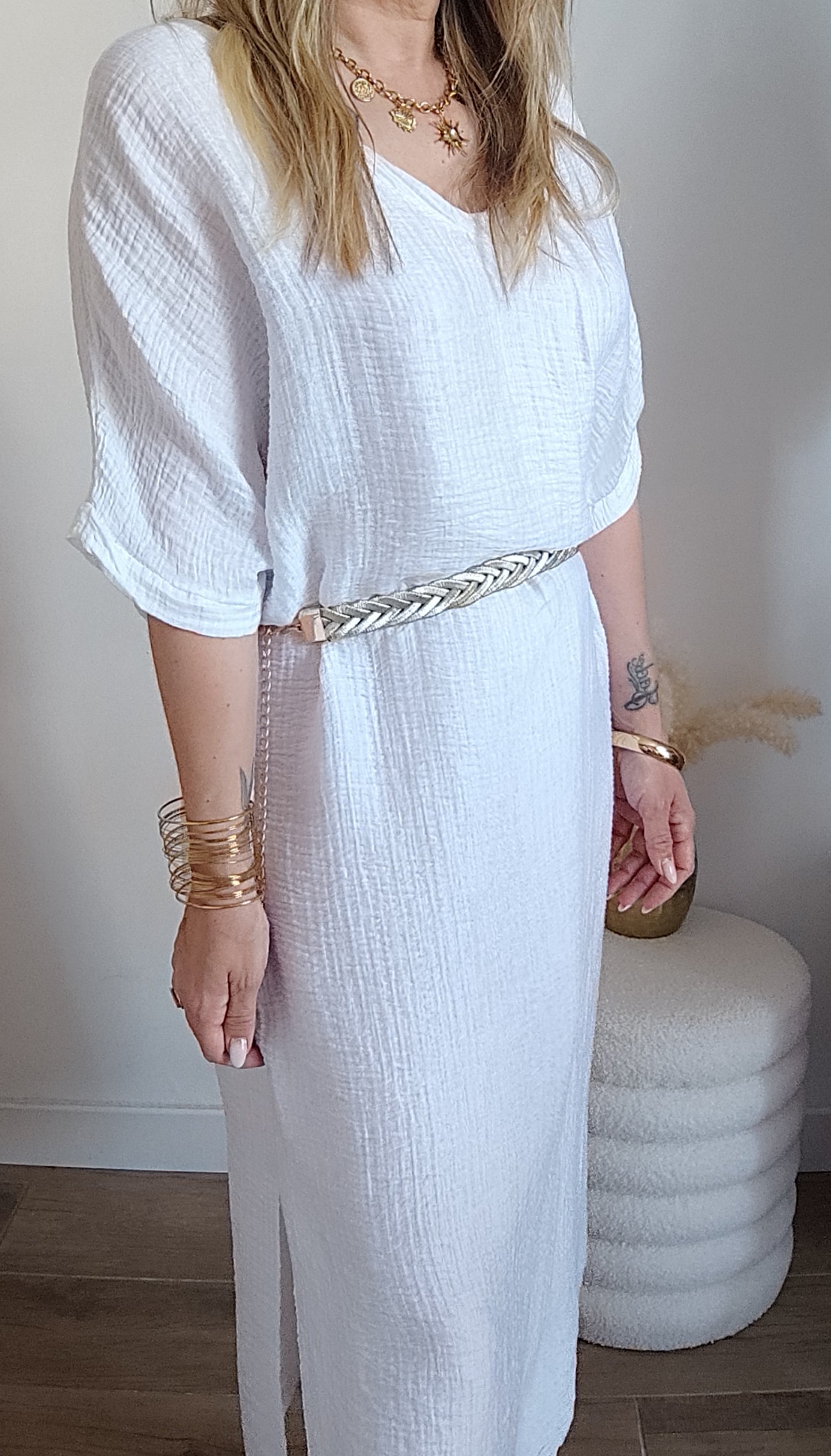 ROBE INÈS BLANC