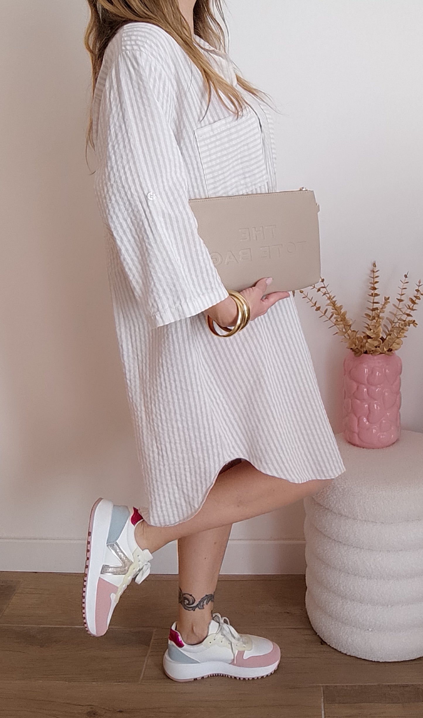ROBE CHEMISE LAURA BEIGE