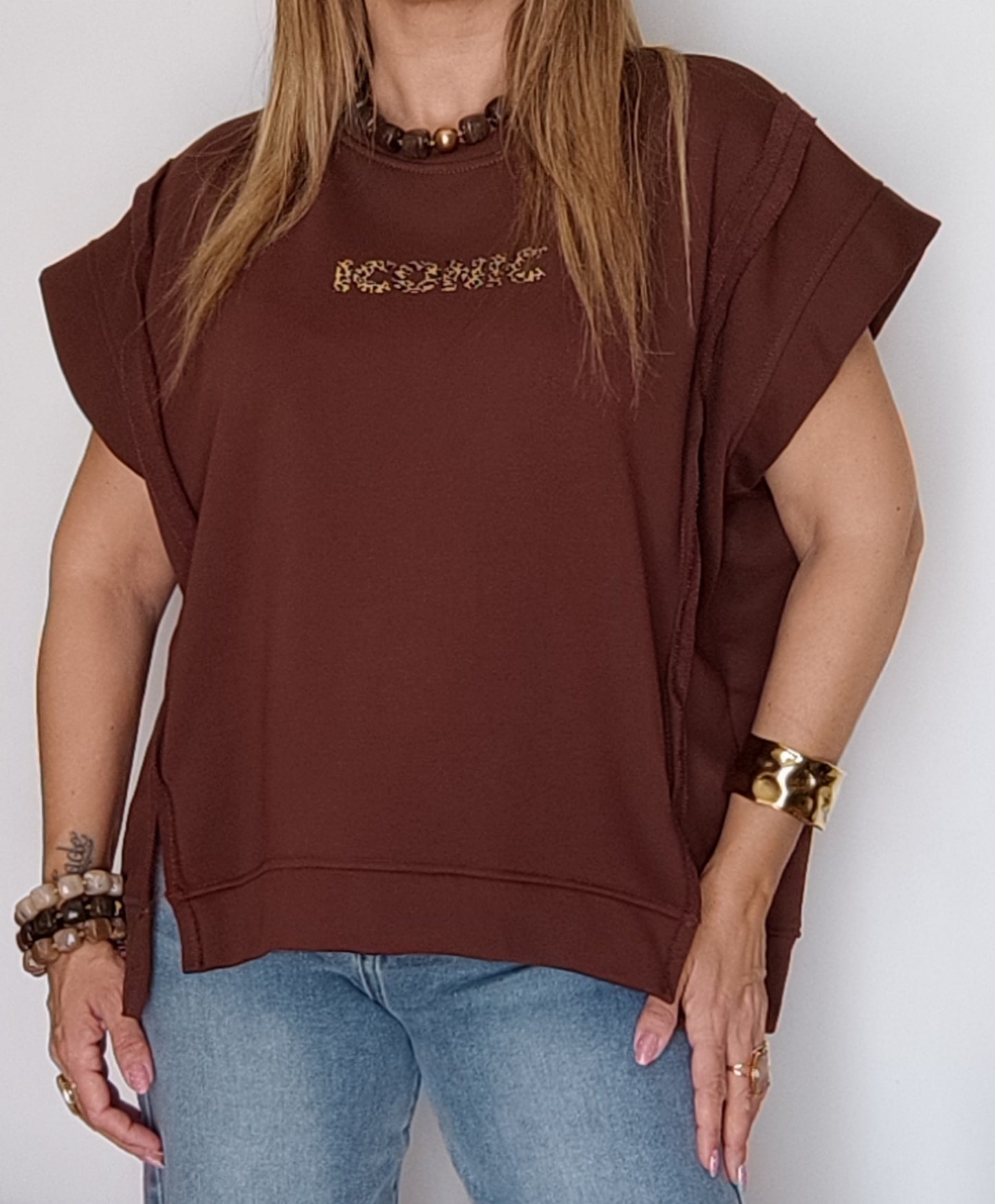 SWEAT ICONIC CHOCOLAT