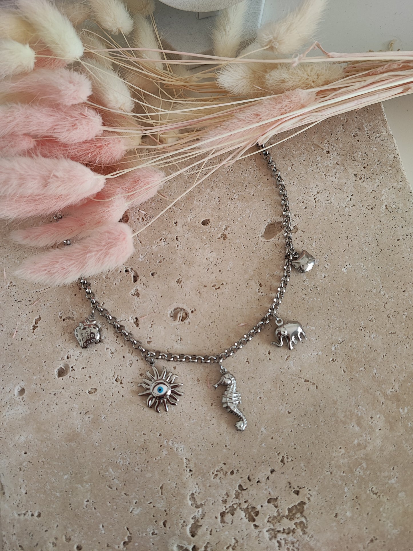 Collier Bloom 3 argent