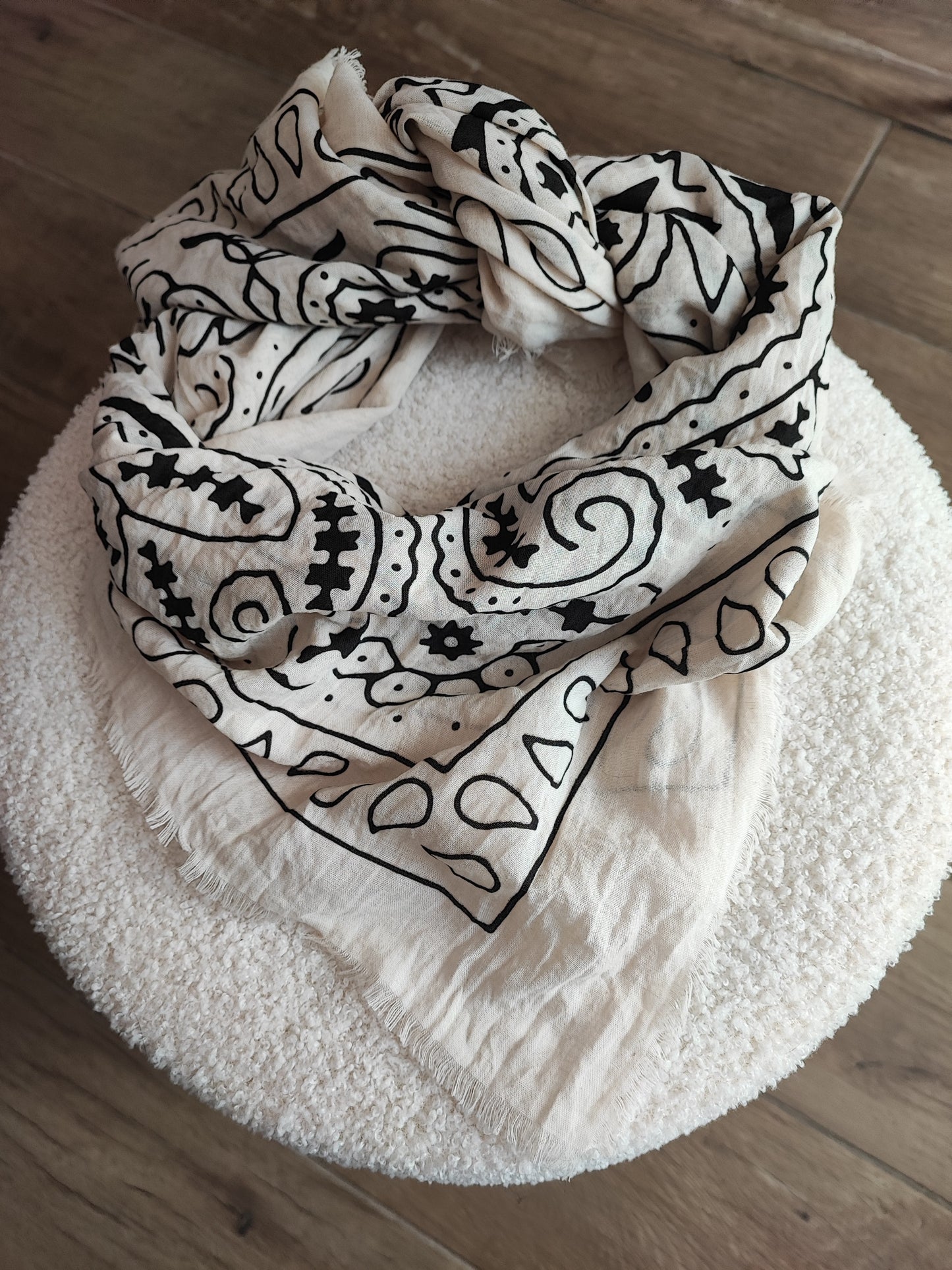 FOULARD BANDANA BEIGE