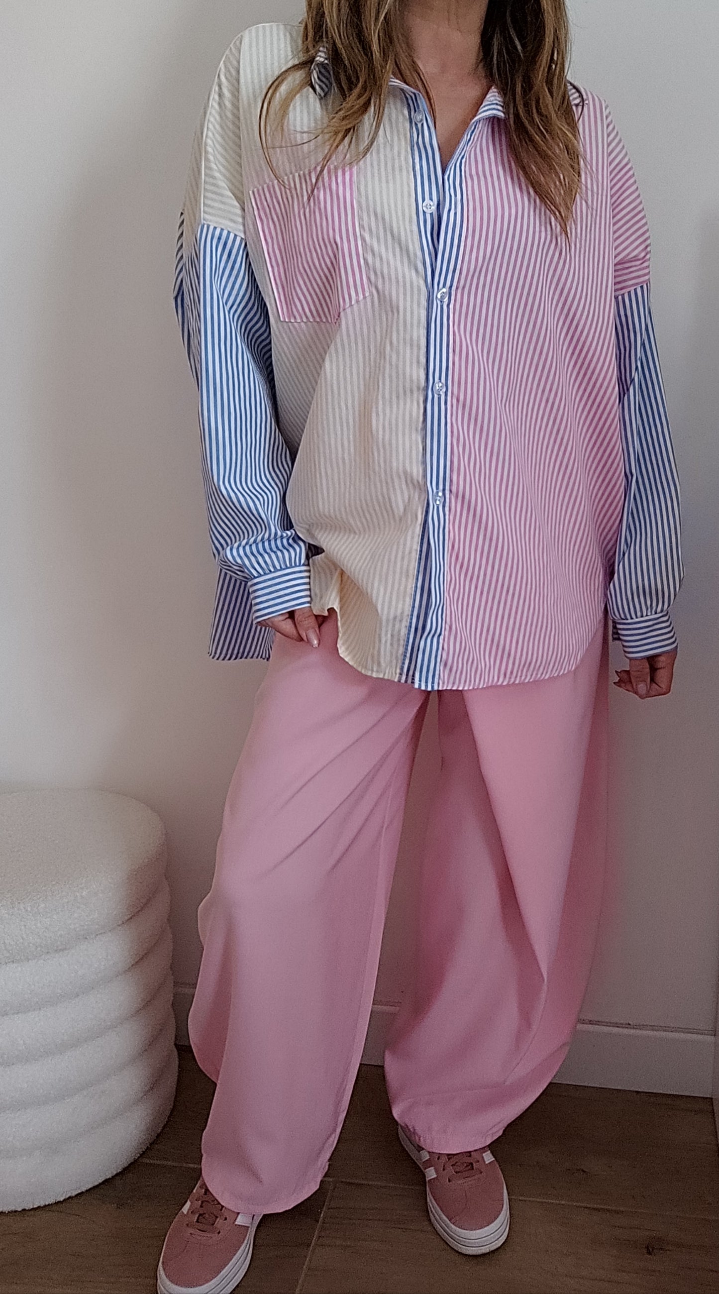 PANTALON BARREL ROSE