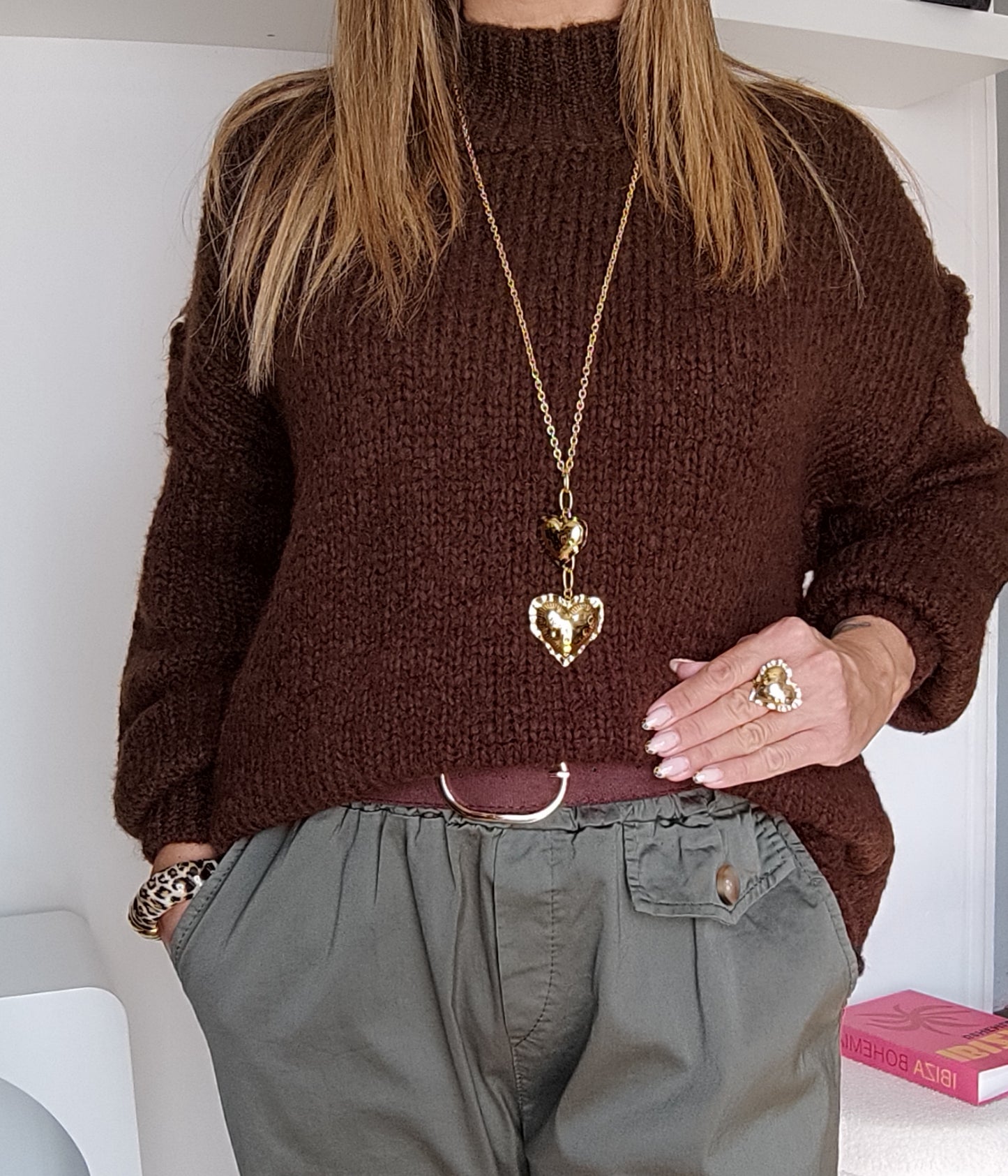 COLLIER SAUTOIR CŒUR