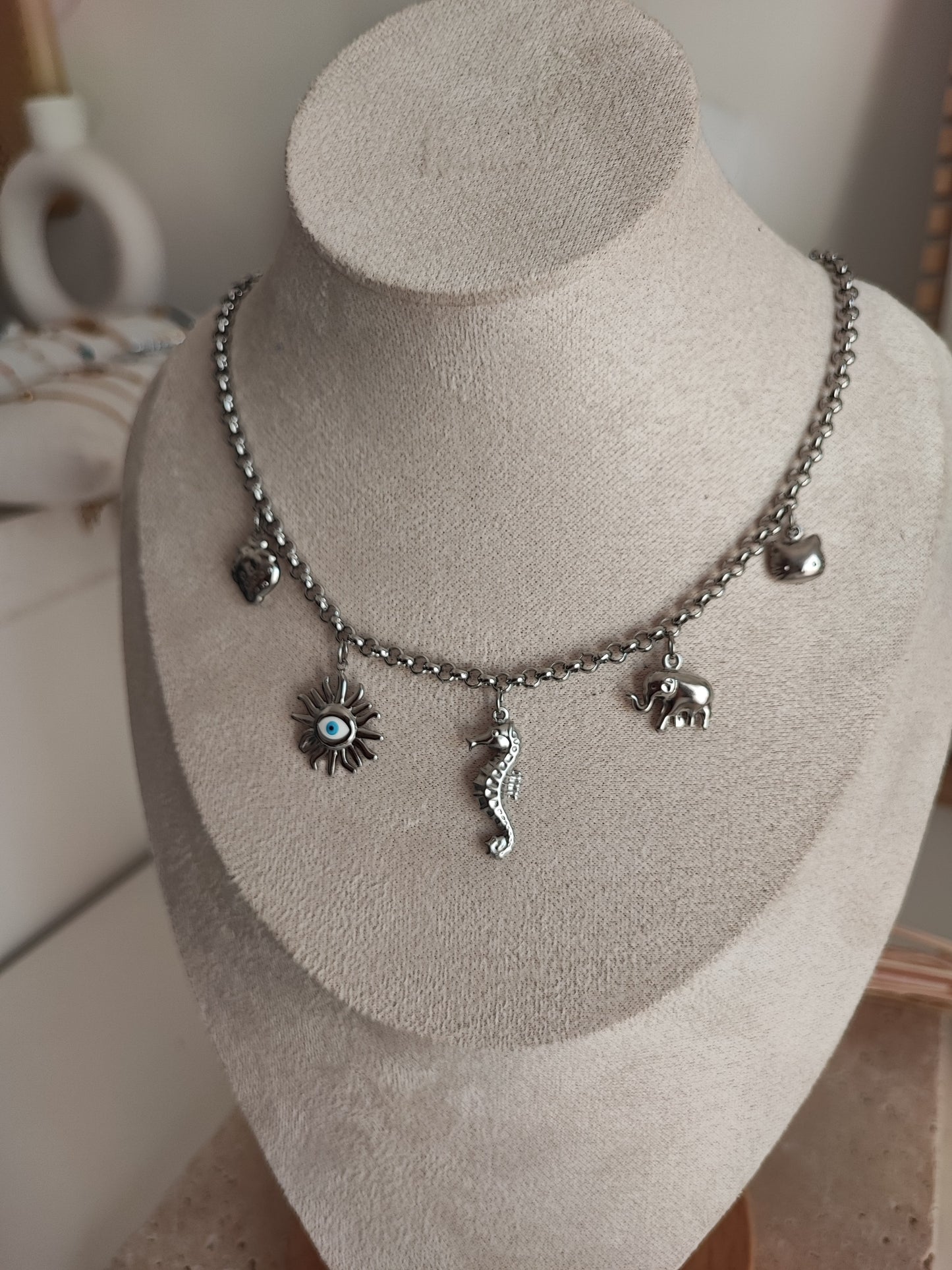 Collier Bloom 3 argent