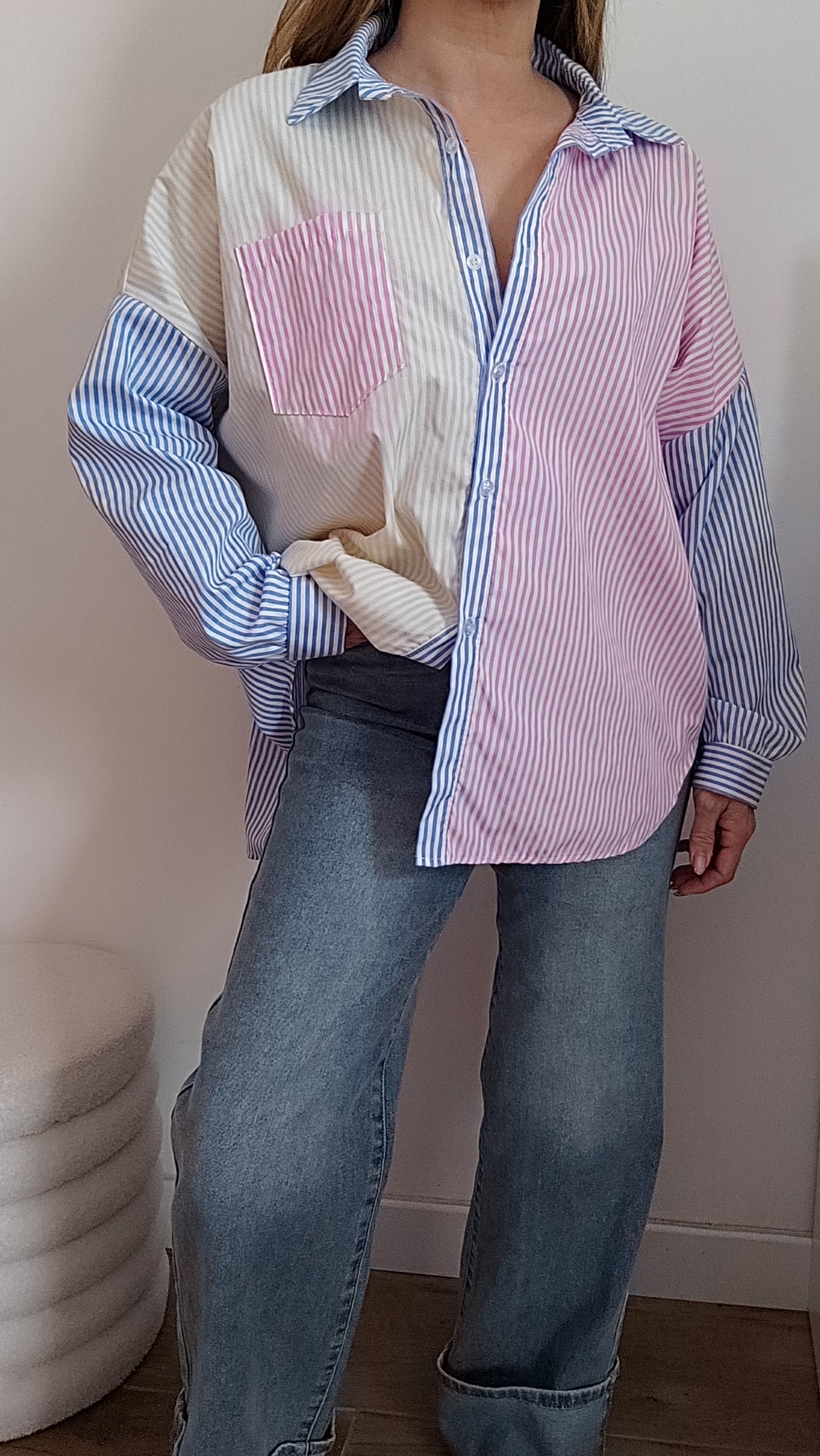 CHEMISE RAYURES MULTICOLORES