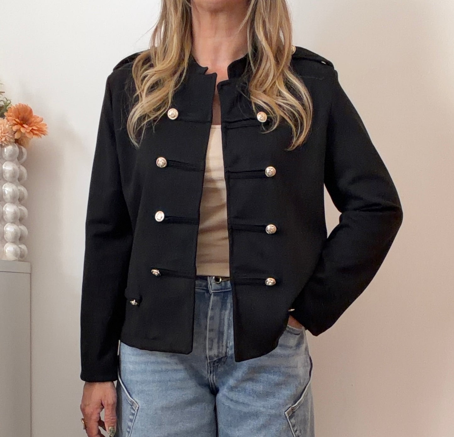 VESTE OFFICIER NOIRE