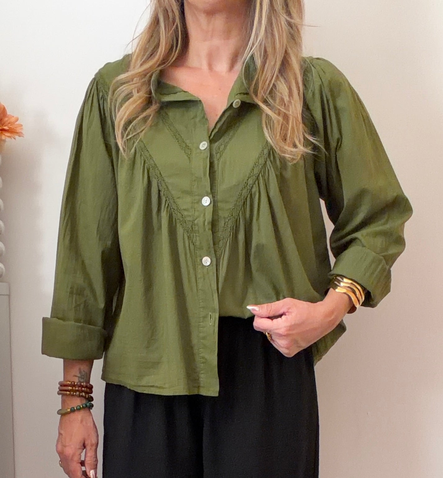 CHEMISE VICTOIRE OLIVE