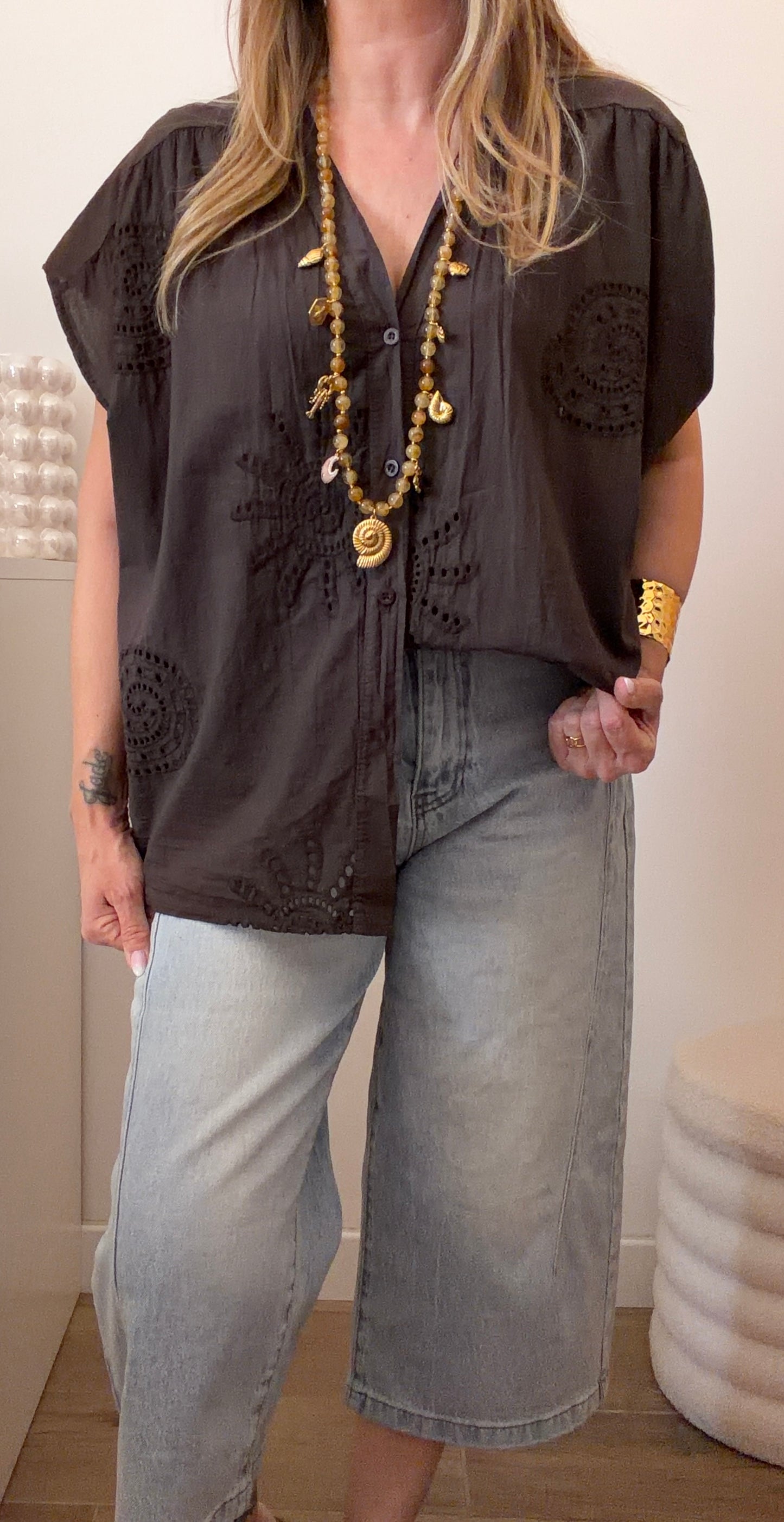 BLOUSE FIDJI CHOCOLAT