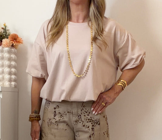 TEE-SHIRT CASSANDRE BEIGE