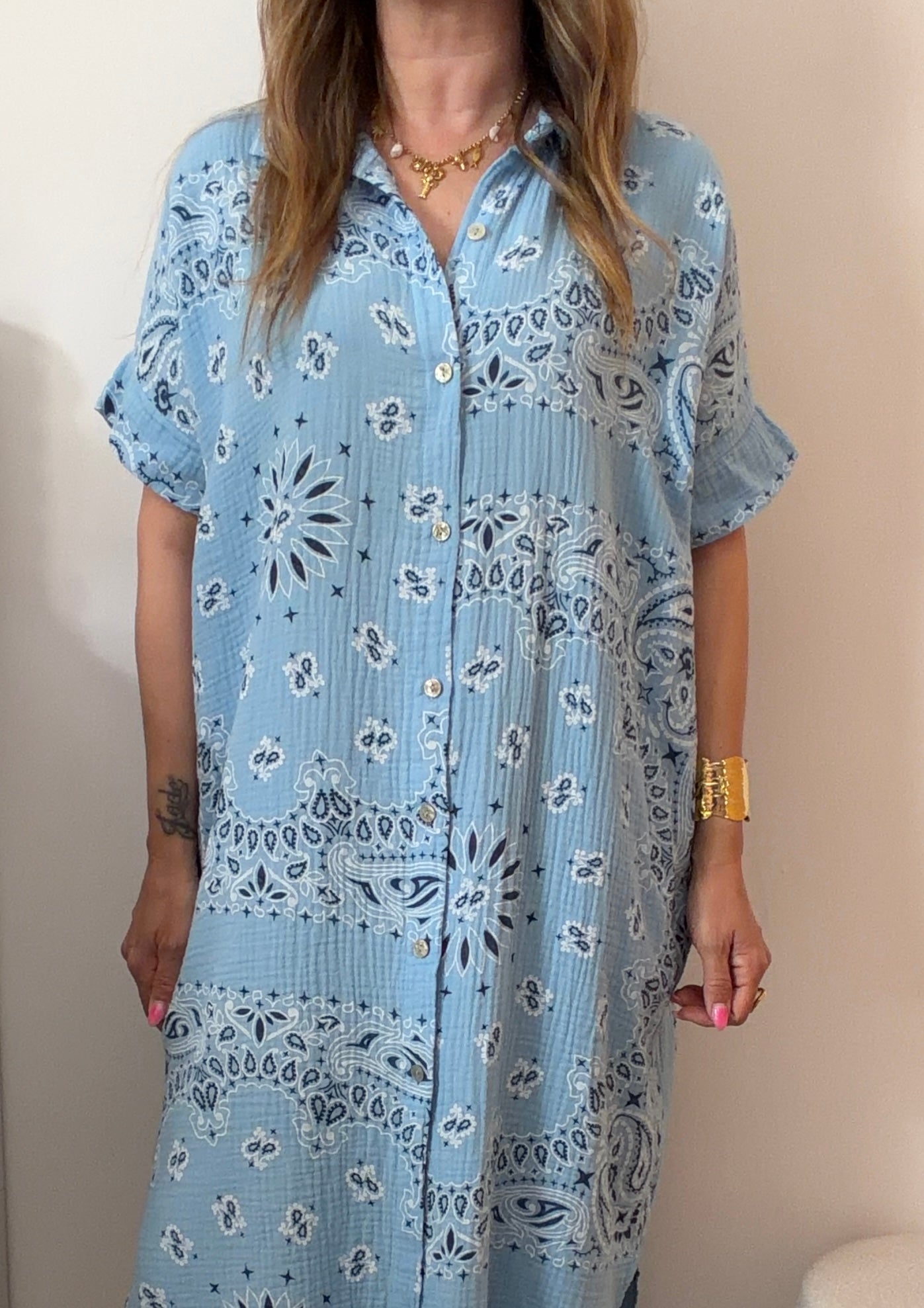 ROBE BANDANA BLEUE