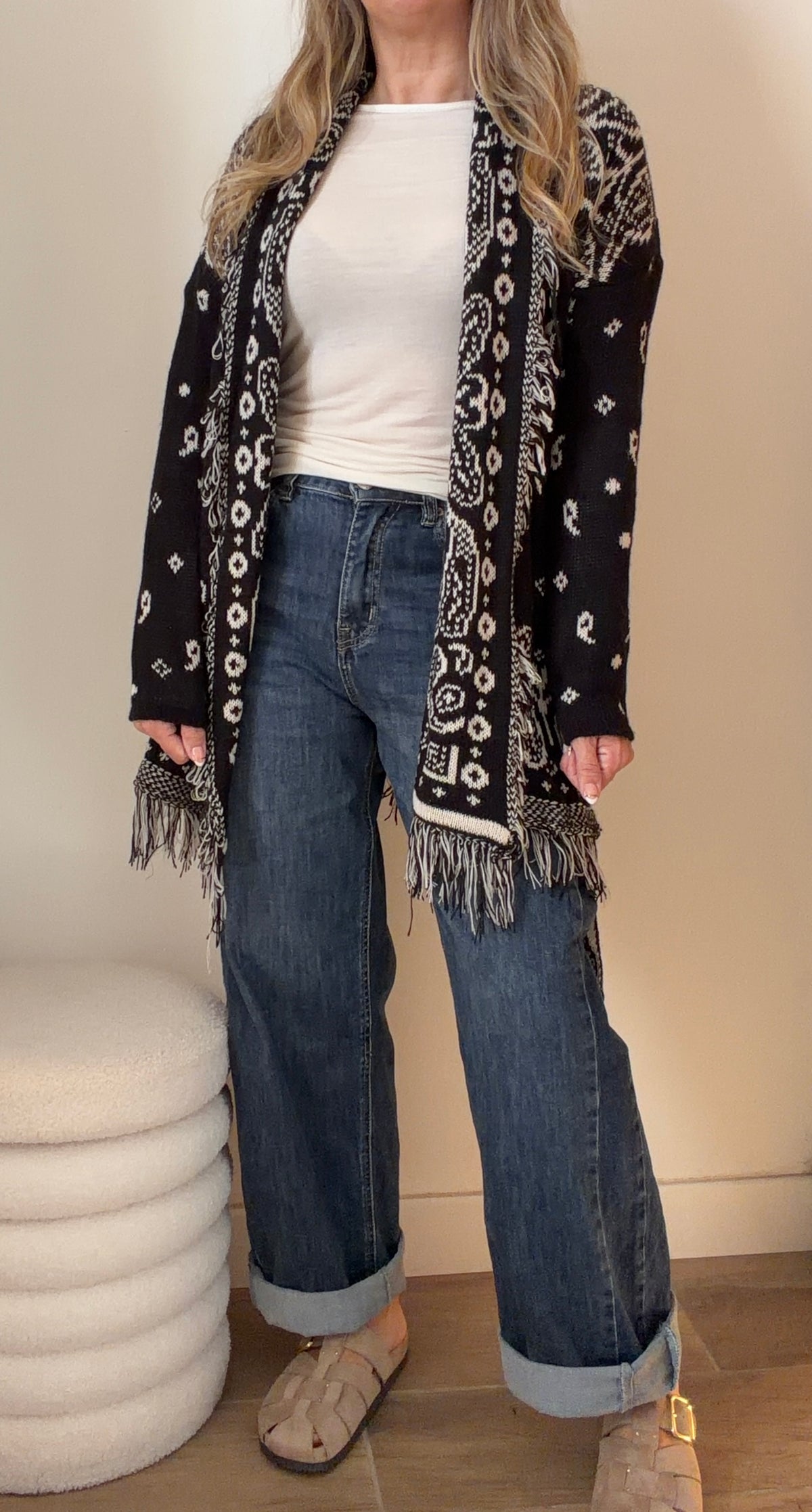 GILET BANDANA NOIR