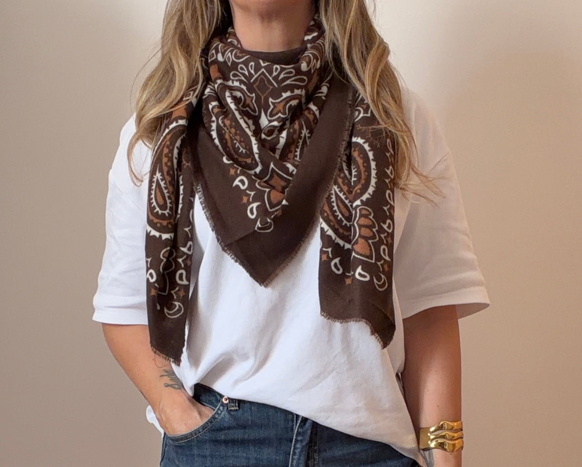 ÉCHARPE BANDANA CHOCO